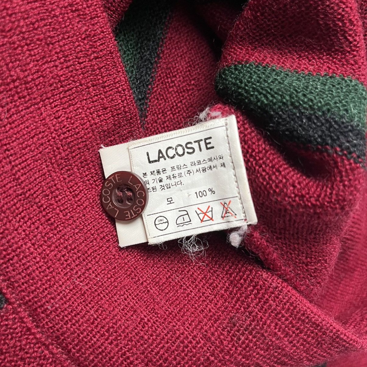 Lacoste Lacoste vintage cardigan sweater knitted Size US M / EU 48-50 / 2 - 7 Thumbnail