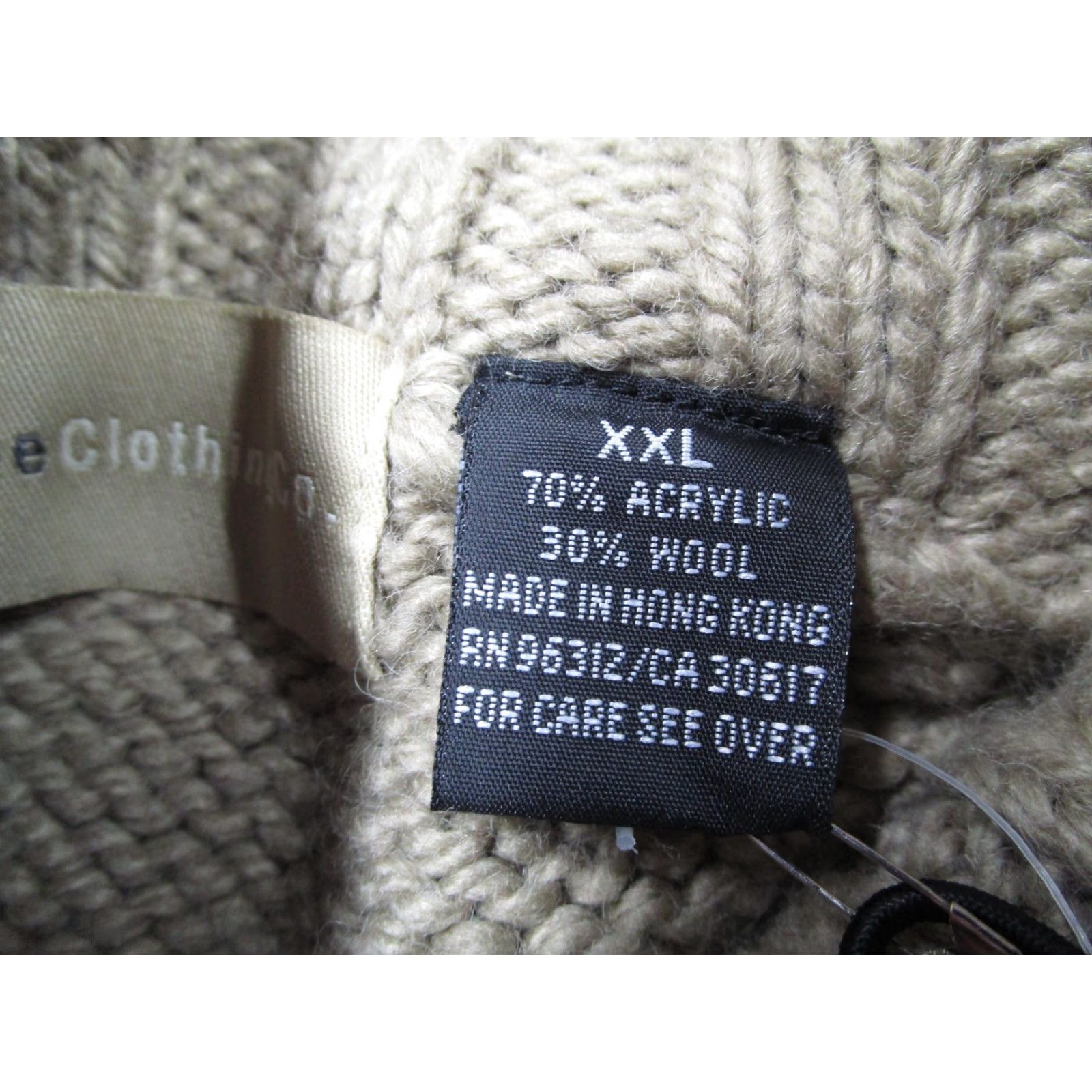 Enyce VINTAGE Enyce Sweater Mens 2XL Tan Stripe Wool Blend Mock Neck Zip Pullover 90s Mens Size US XXL / EU 58 / 5 - 4 Thumbnail