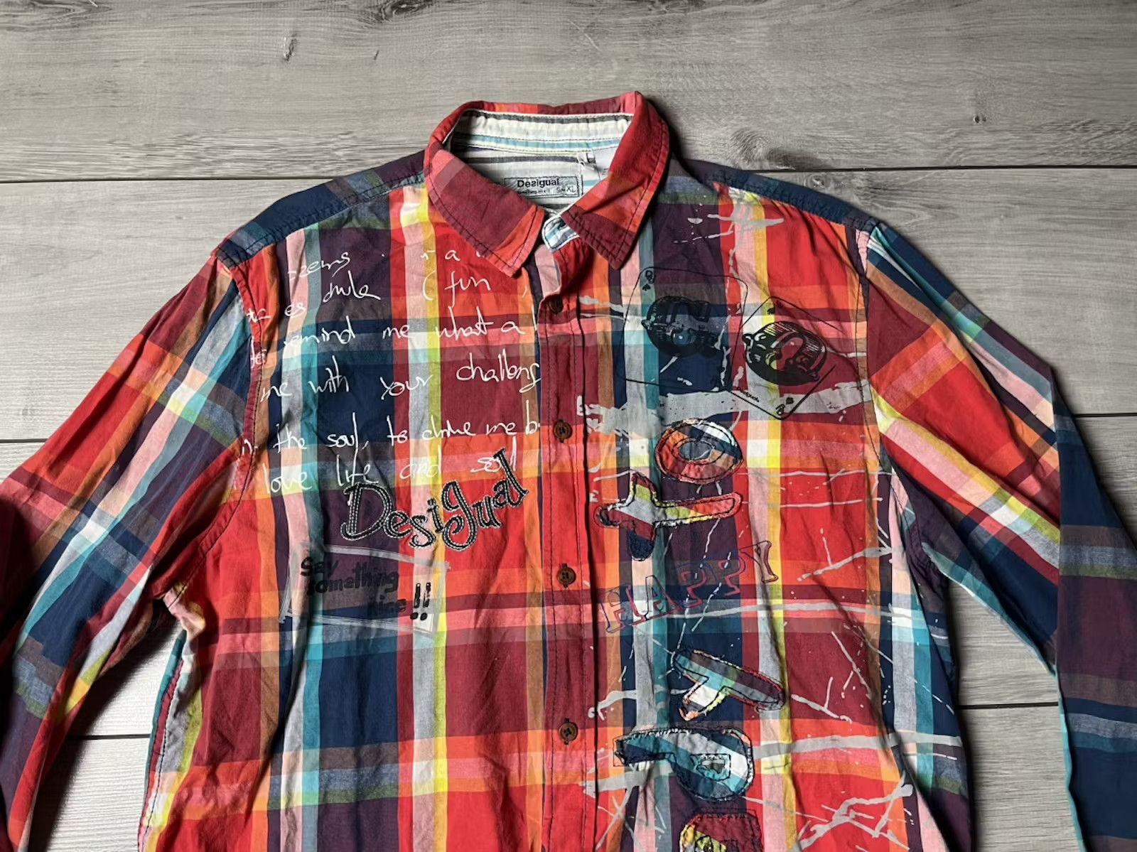 Desigual Desigual shirt classic size XLarge Size US XL / EU 56 / 4 - 2 Thumbnail