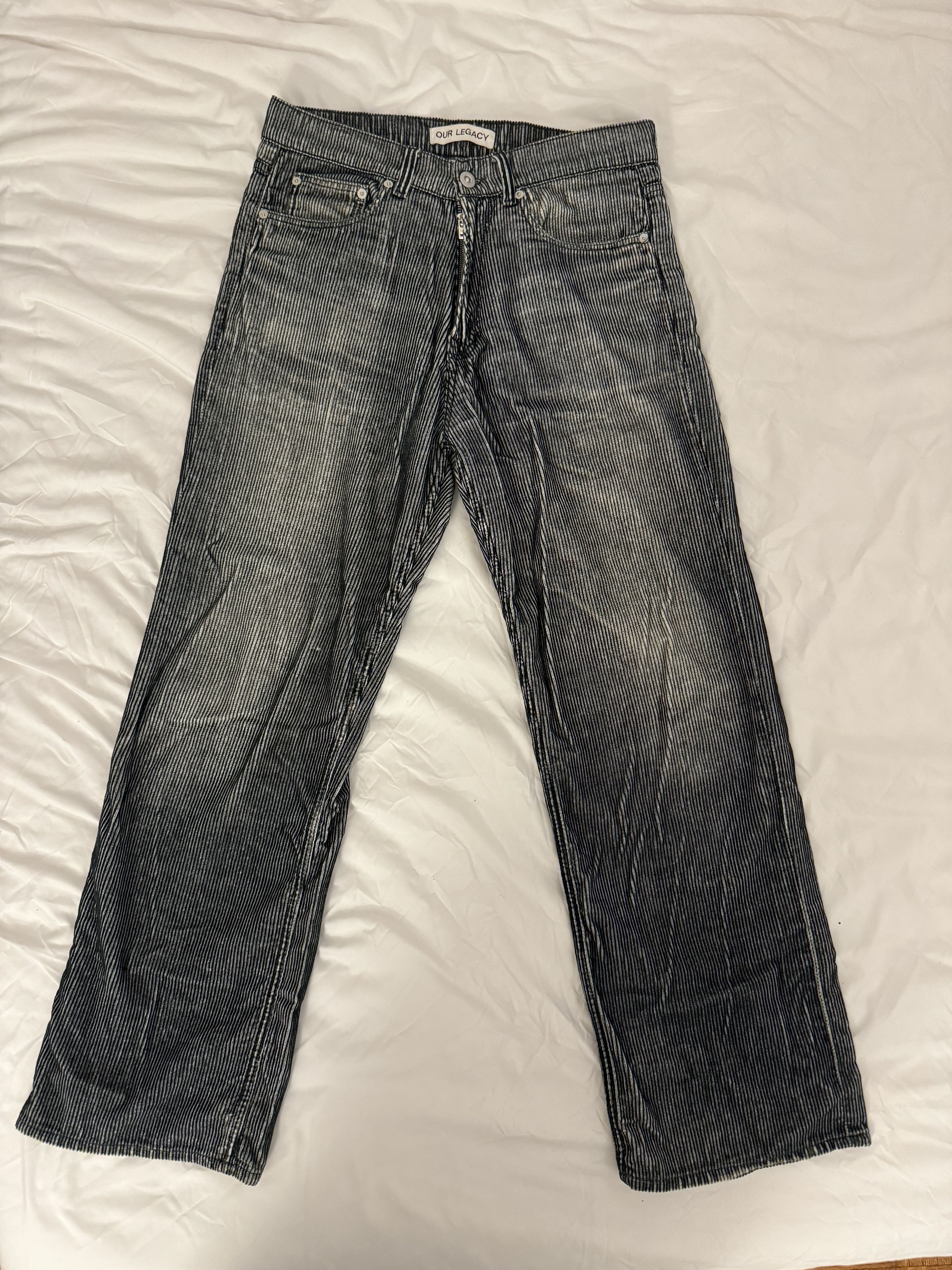 image of Our Legacy Third Cut Aurora Corduroy Pants in Black, Men's (Size 29)