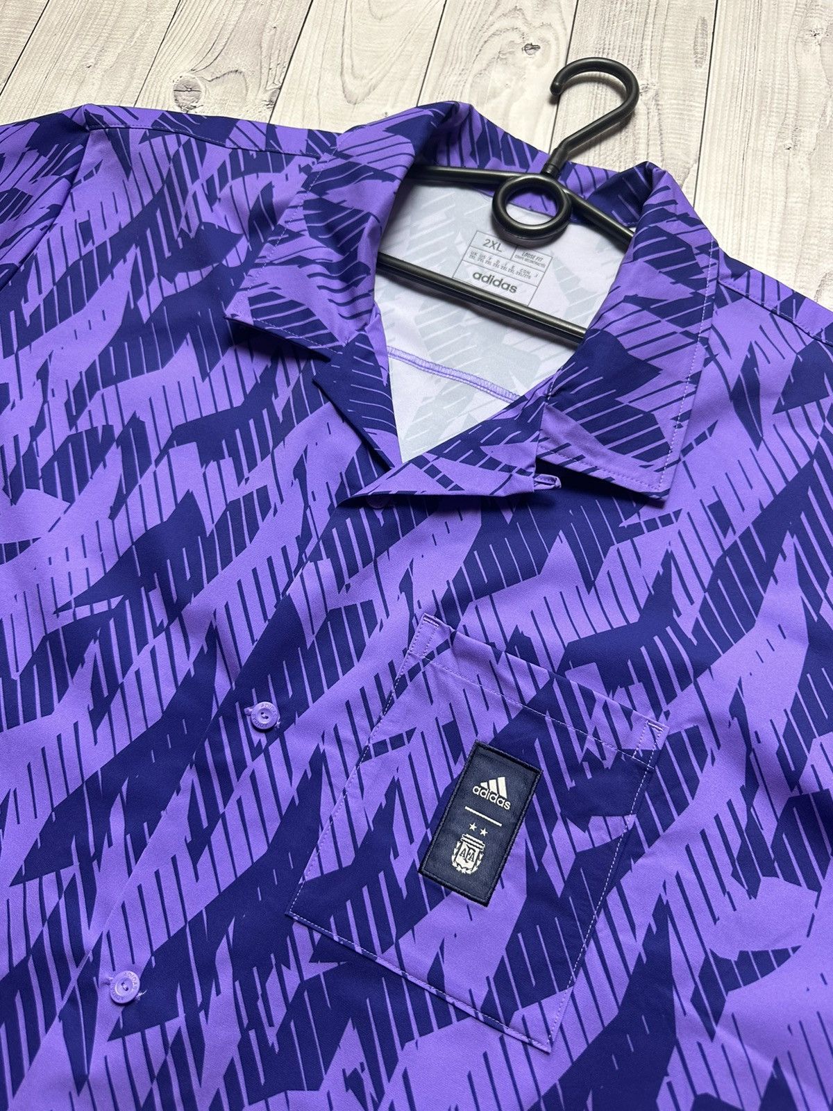 Adidas Adidas Argentina soccer shirt rare purple size XXl Size US XXL / EU 58 / 5 - 3 Thumbnail