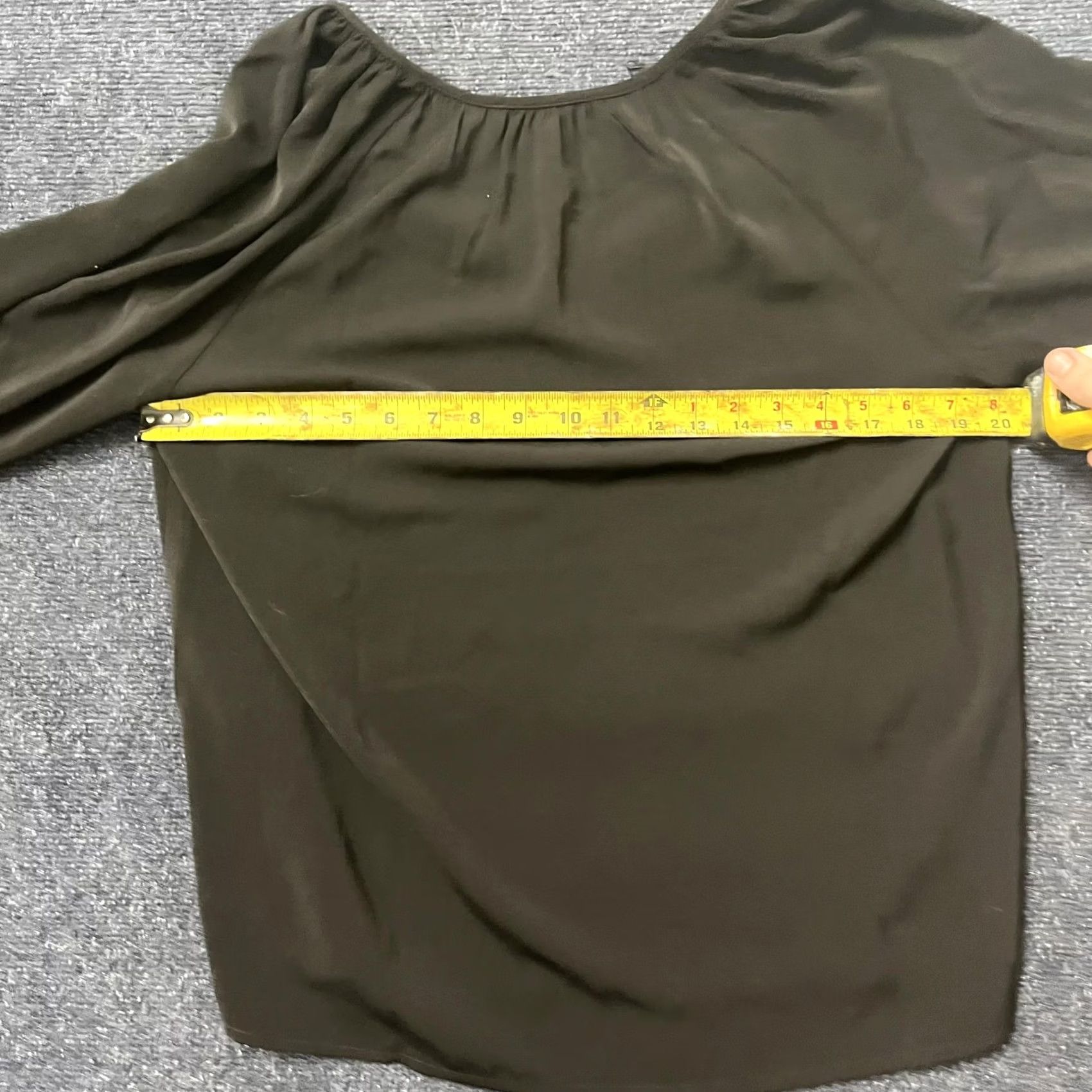 Michael Kors Michael Kors Blouse Womens Large Black Peasant Balloon Long Sleeve Button Size L / US 10 / IT 46 - 3 Thumbnail