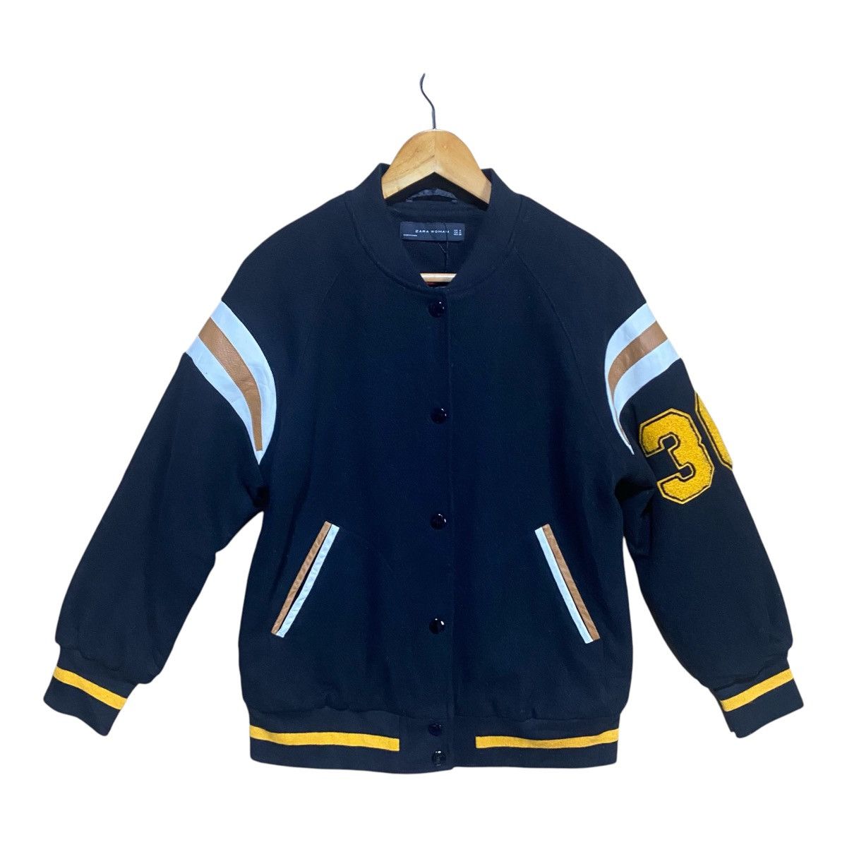 Zara Zara Women Varsity Bomber Jacket Size M / US 6-8 / IT 42-44 - 1 Thumbnail