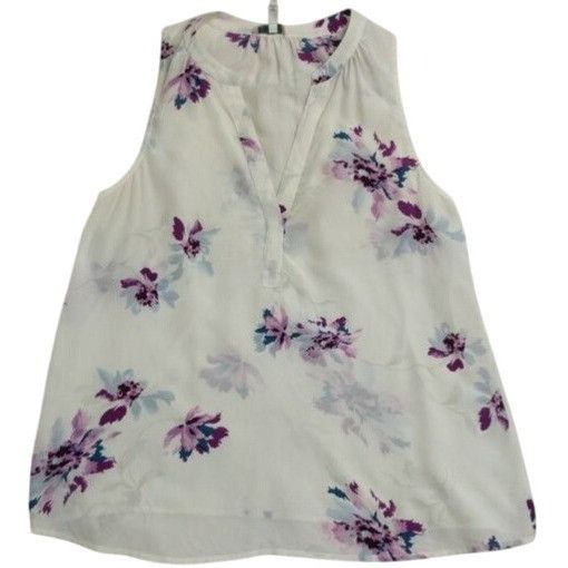 Joie Joie Silk Floral Sleeveless Blouse Size S / US 4 / IT 40 - 2 Thumbnail