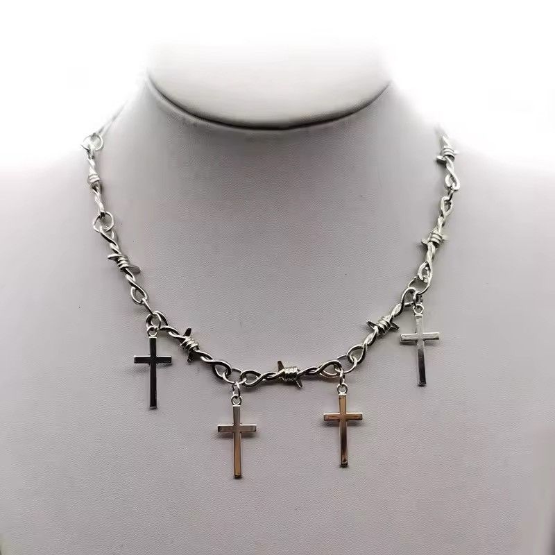 アクセサリー No.42 00s cross necklace gunda handmad Other gunda 00s Archive “JUNK HEAVEN DIE” Multi Cross