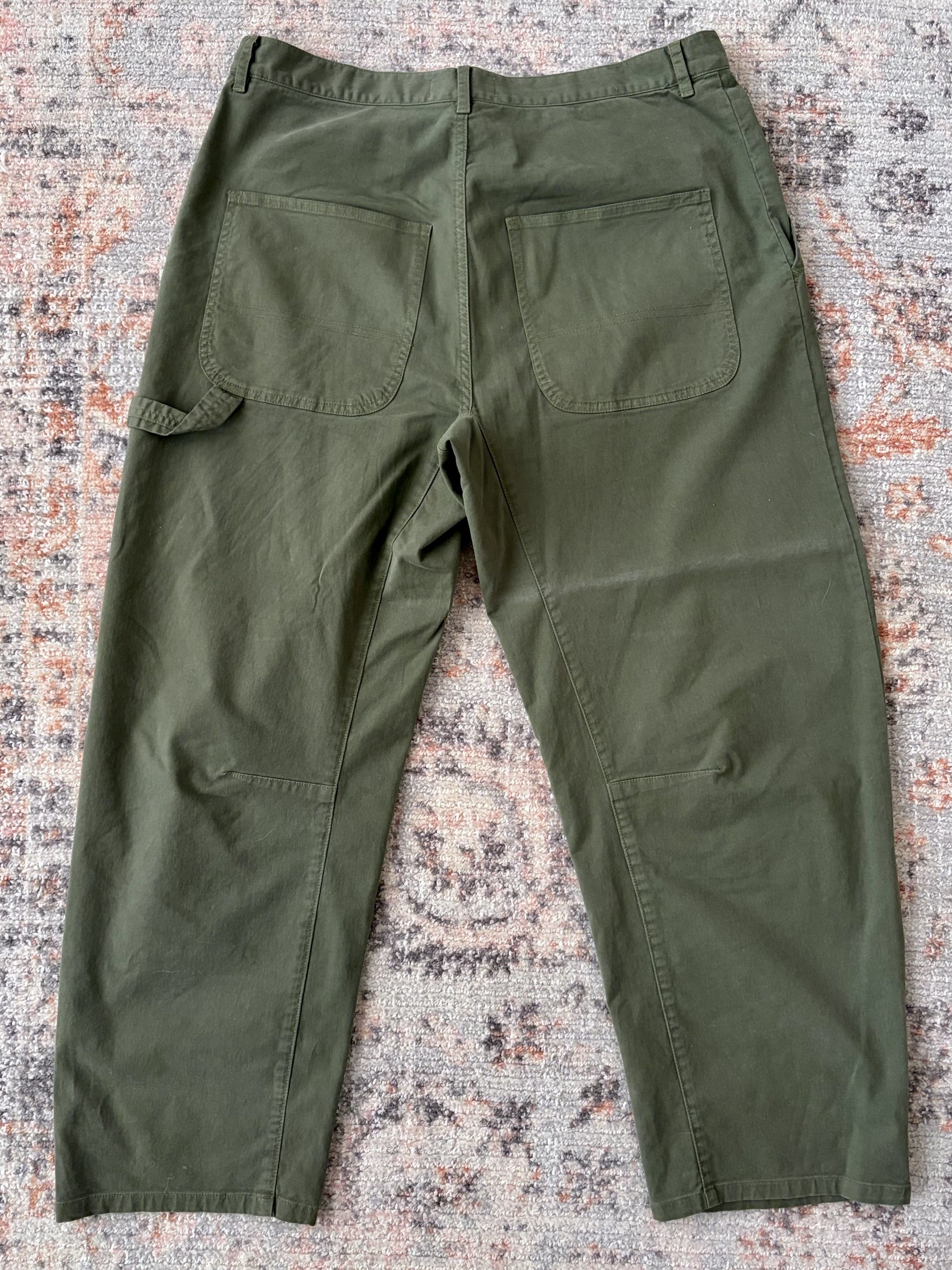 Other Nili Lotan Carpenter Trousers - Olive Size US 32 / EU 48 - 2 Thumbnail