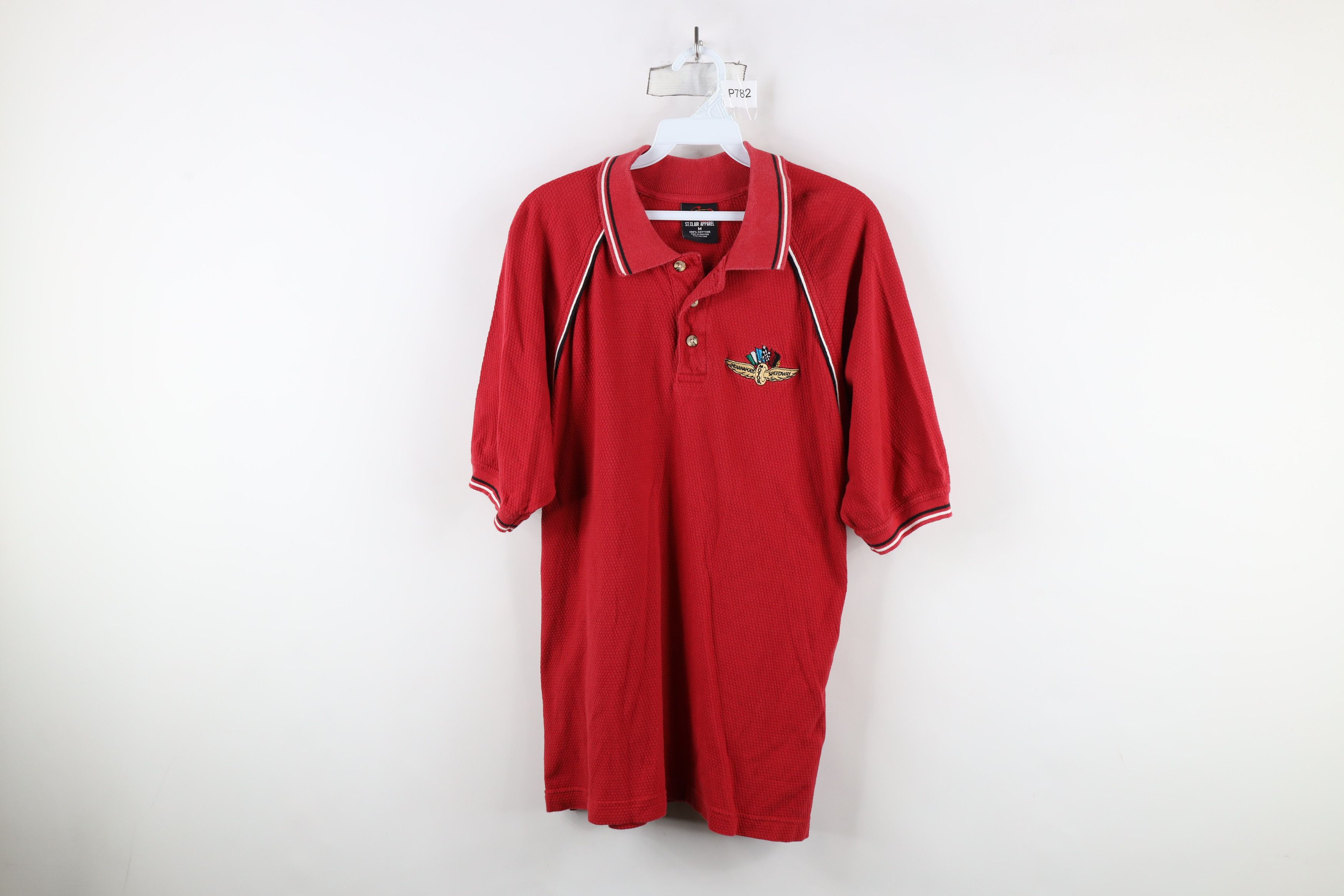 Vintage Vintage 90s Indianapolis Motor Speedway Collared Polo Shirt Size US M / EU 48-50 / 2 - 1 Thumbnail