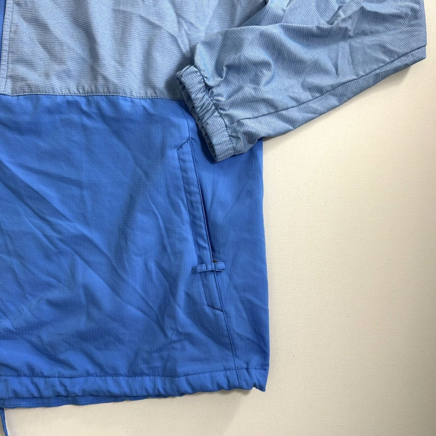 Vintage Columbia Windbreaker Jacket Womens L Blue Hooded Water Repellent Hiking Casual Sports Outdoor Jacket Size L / US 10 / IT 46 - 3 Thumbnail