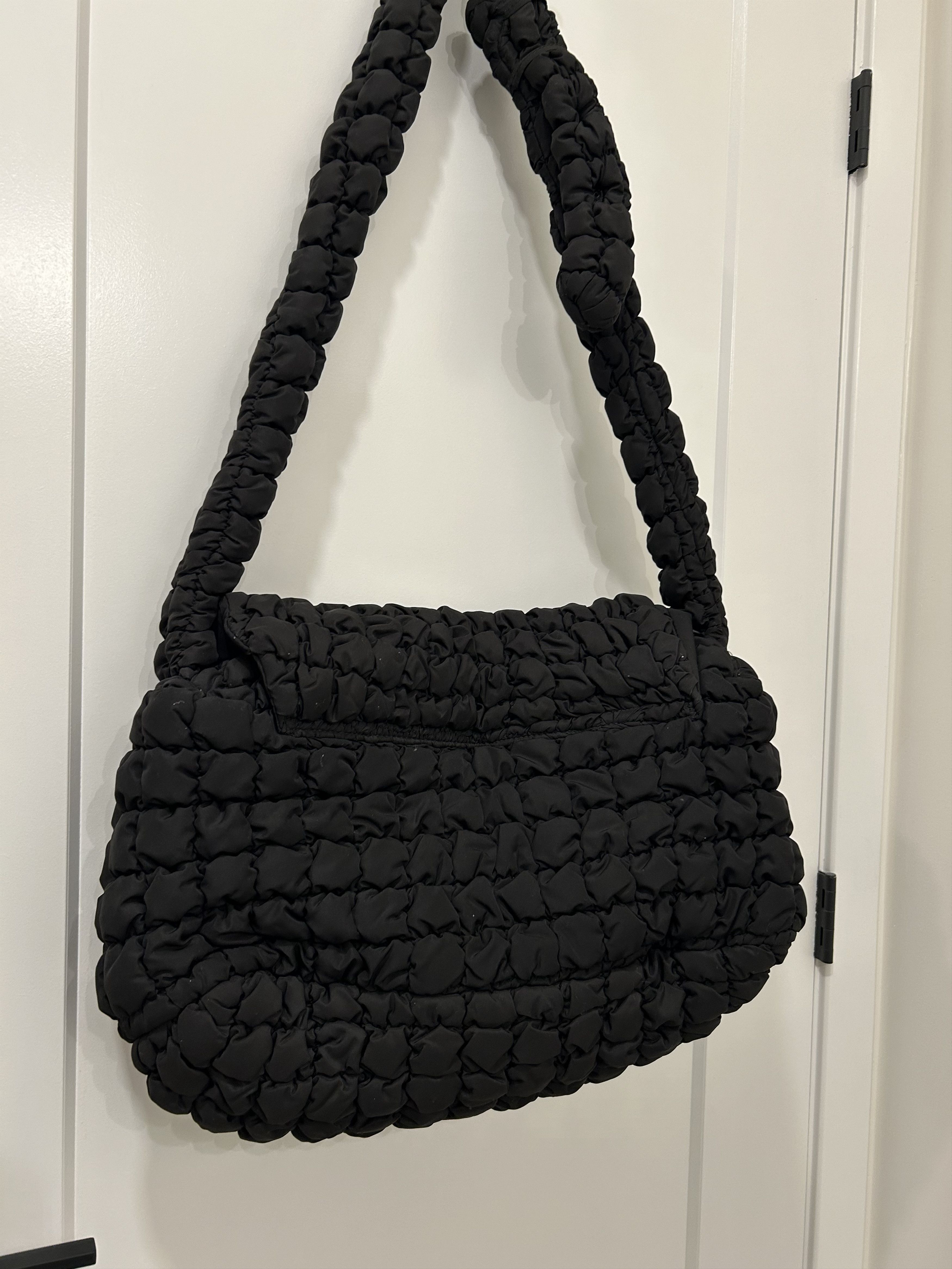 Zara Unisex XL Puffer Messenger Bag