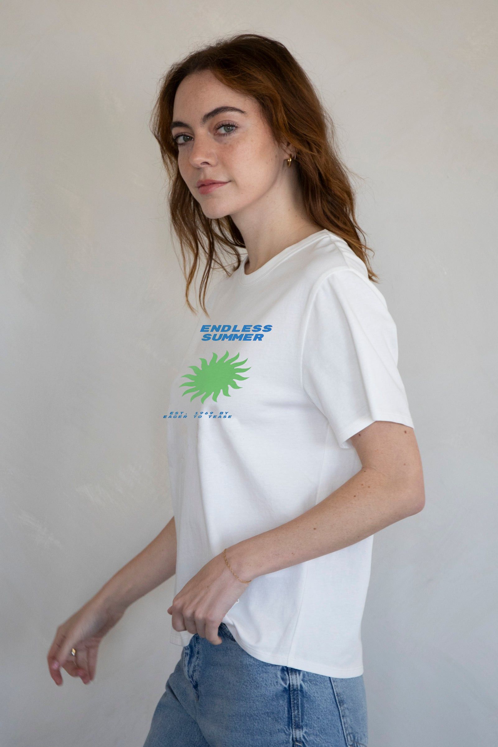 Designer × Vintage Endless Summer Graphic Tee – Vintage Surf Retro T-Shirt Size S / US 4 / IT 40 - 3 Thumbnail