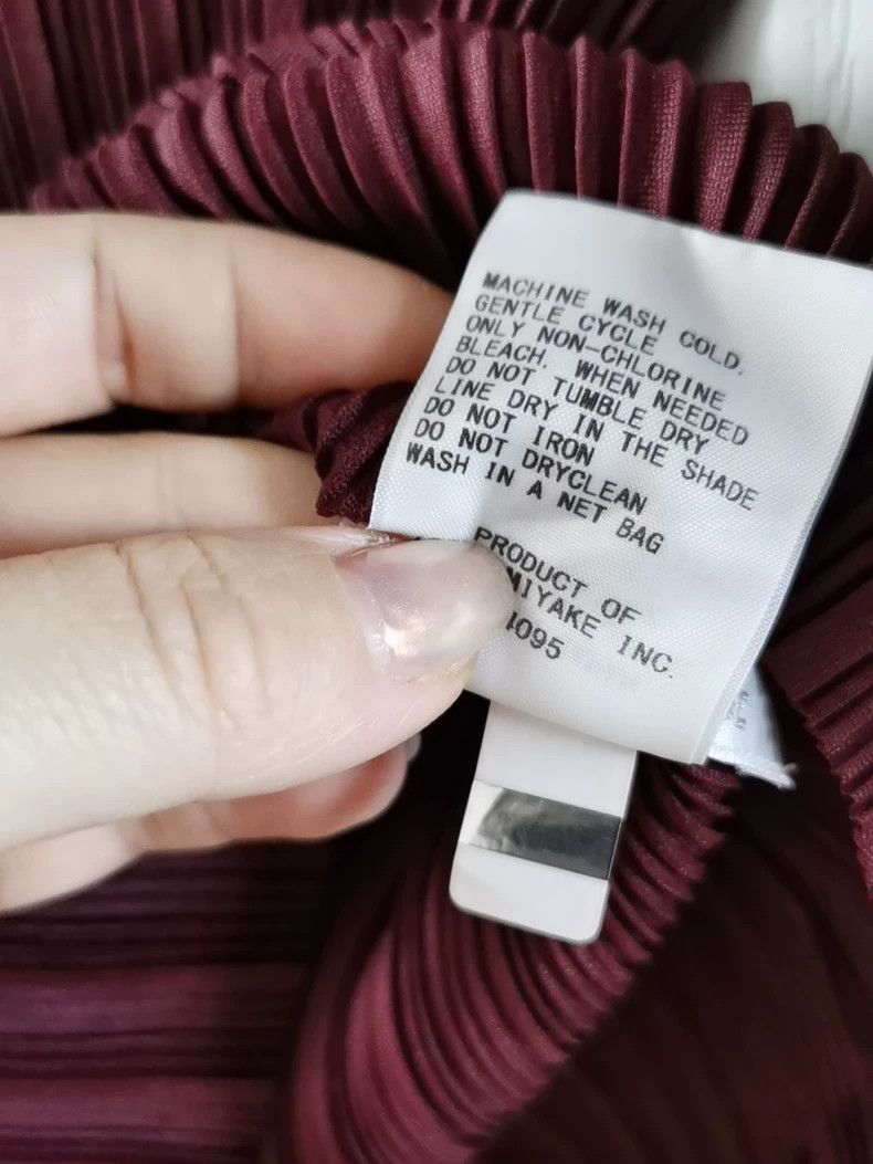Issey Miyake issey miyake size:3 Wine red high-neck base shirt 2506-Nex Size XXS / US 00 / IT 34 - 3 Thumbnail