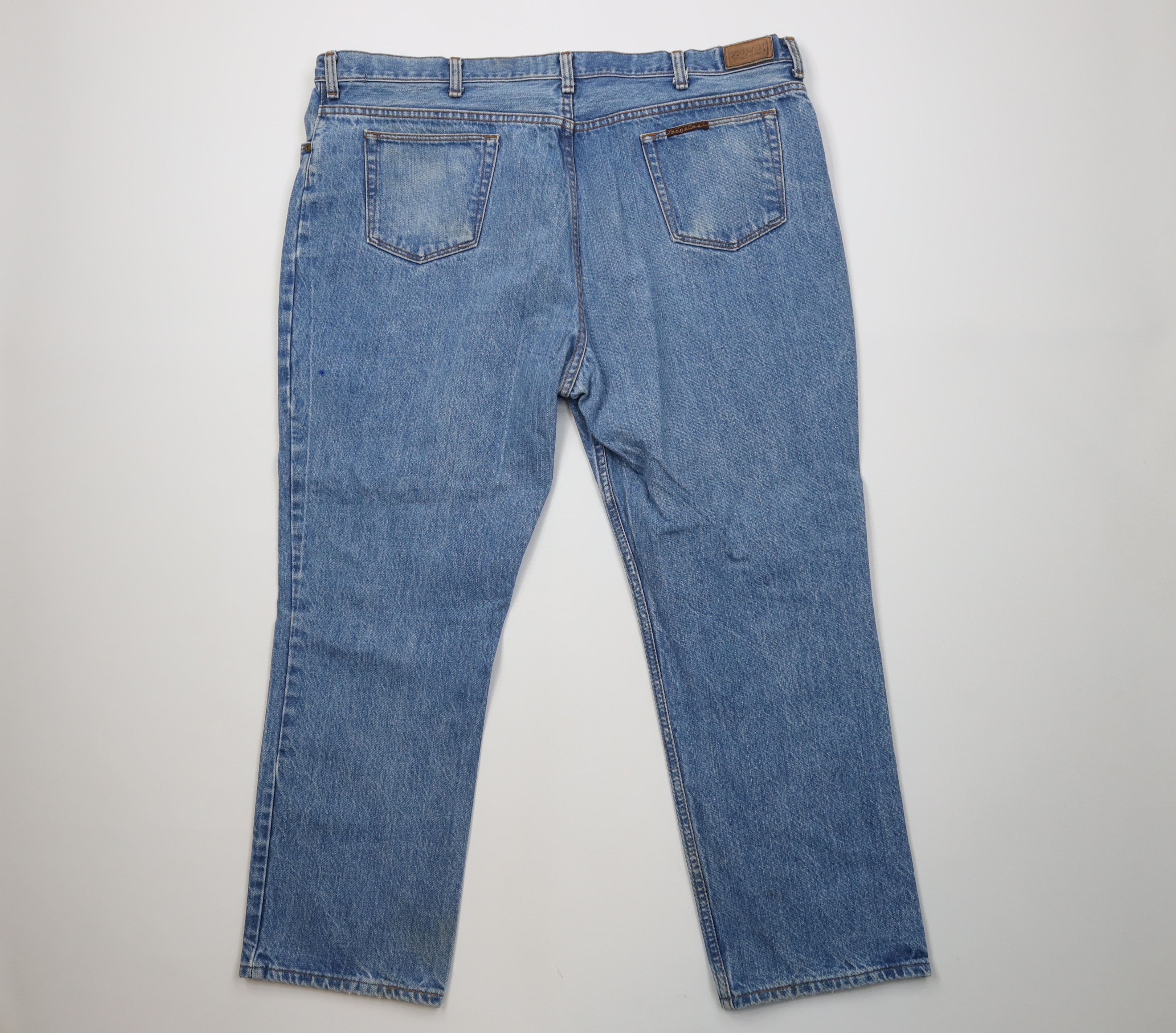 Vintage Vintage 70s Streetwear Flared Wide Leg Denim Jeans Blue USA Size US 44 / EU 60 - 11 Thumbnail
