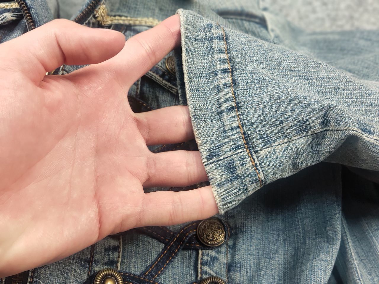Vintage Napoleon Denim Hysteric Zip Jacket LGB Opium Y2K