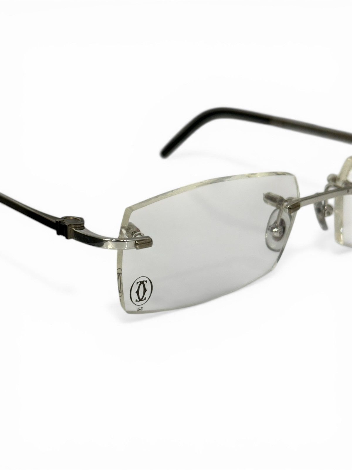 Cartier Cartier Silver Rimless Glasses Size ONE SIZE - 1 Thumbnail