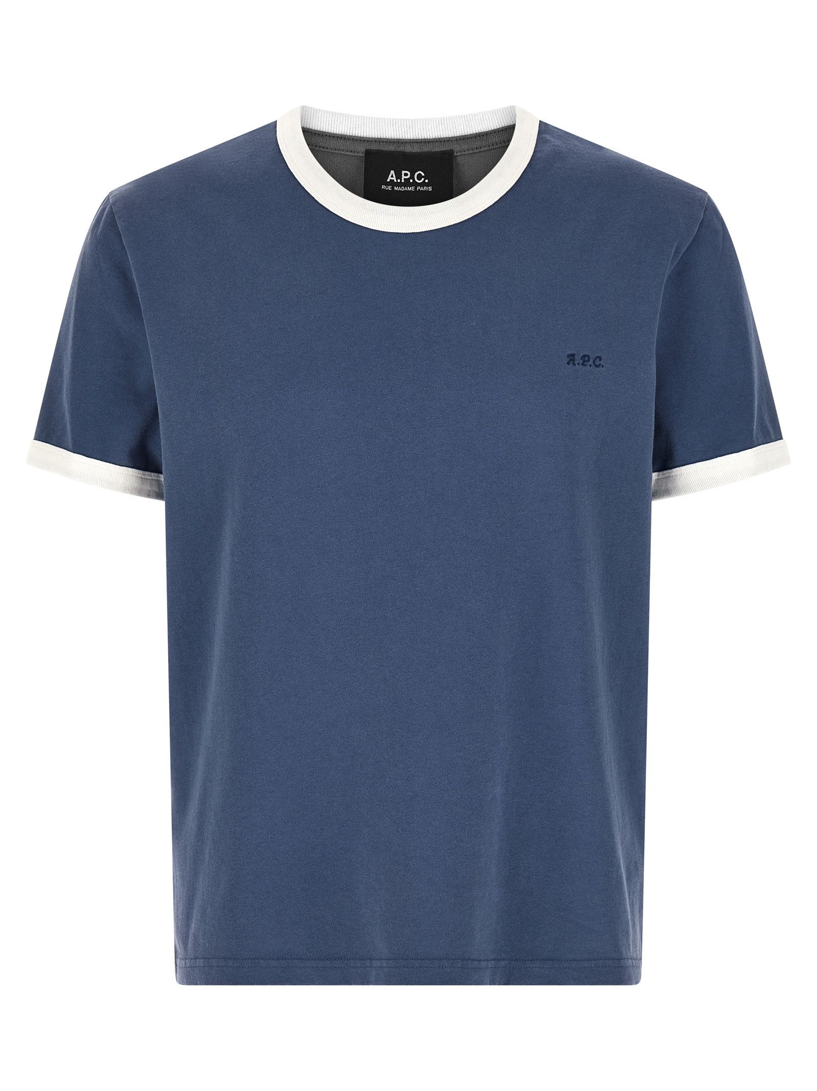 A.P.C. Logo embroidery t-shirt Size US L / EU 52-54 / 3 - 1 Thumbnail