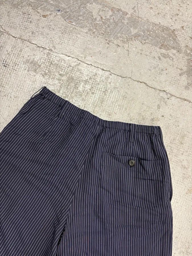 Dries Van Noten Dries Van Noten Navy Acetate Viscose Pinstripe Shorts Size US 30 / EU 46 - 8 Thumbnail