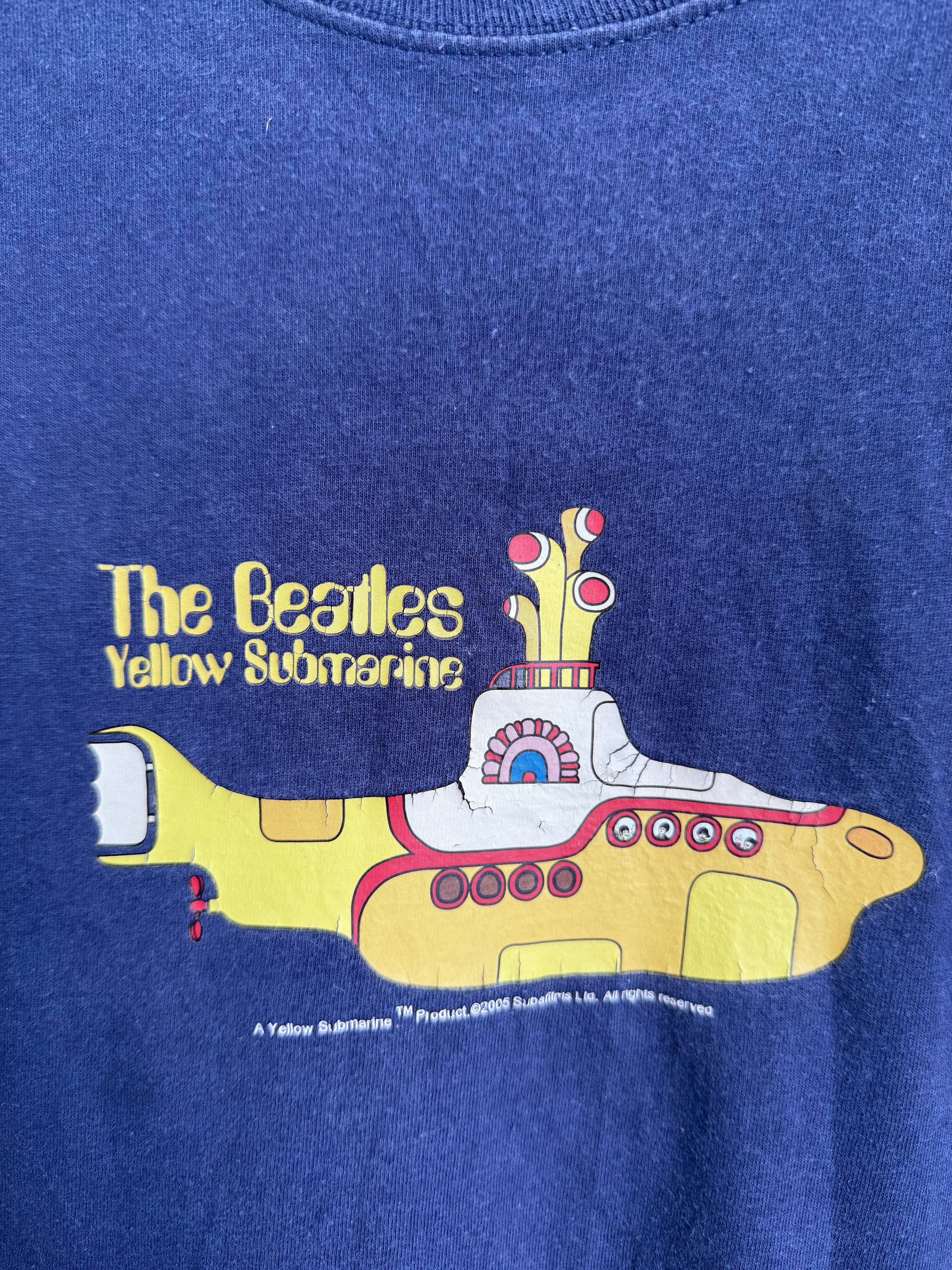 Vintage Vintage 2006 The Beatles yellow submarine t-shirt Size US XL / EU 56 / 4 - 2 Thumbnail