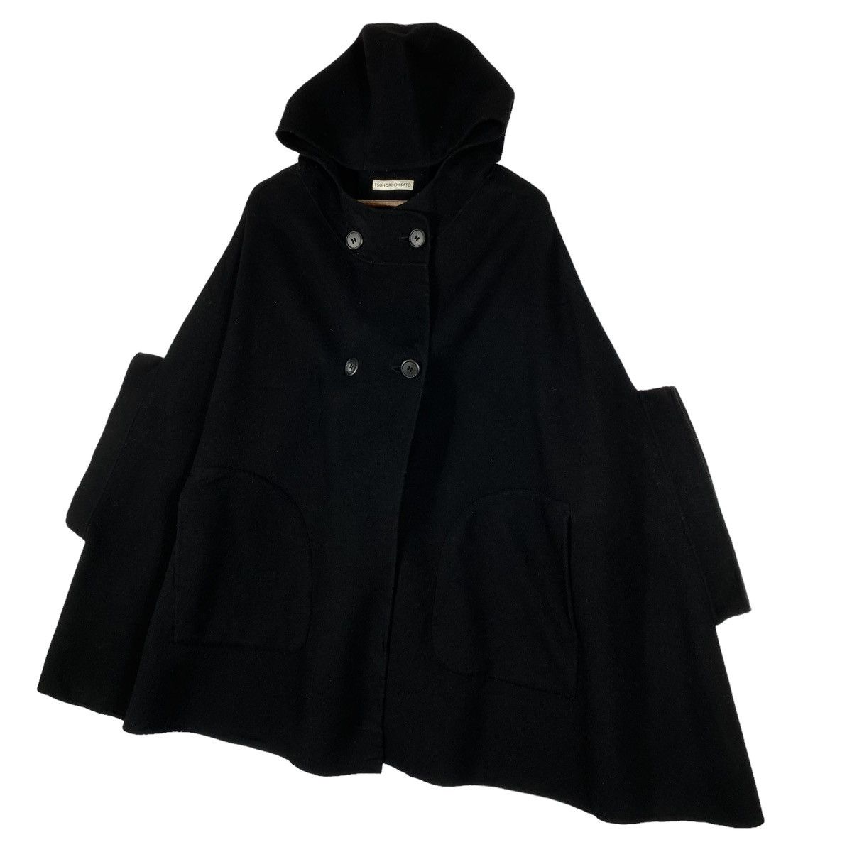 Tsumori Chisato Vintage Tsumori Chisato Hooded Wool Cape Coat Size M / US 6-8 / IT 42-44 - 8 Thumbnail