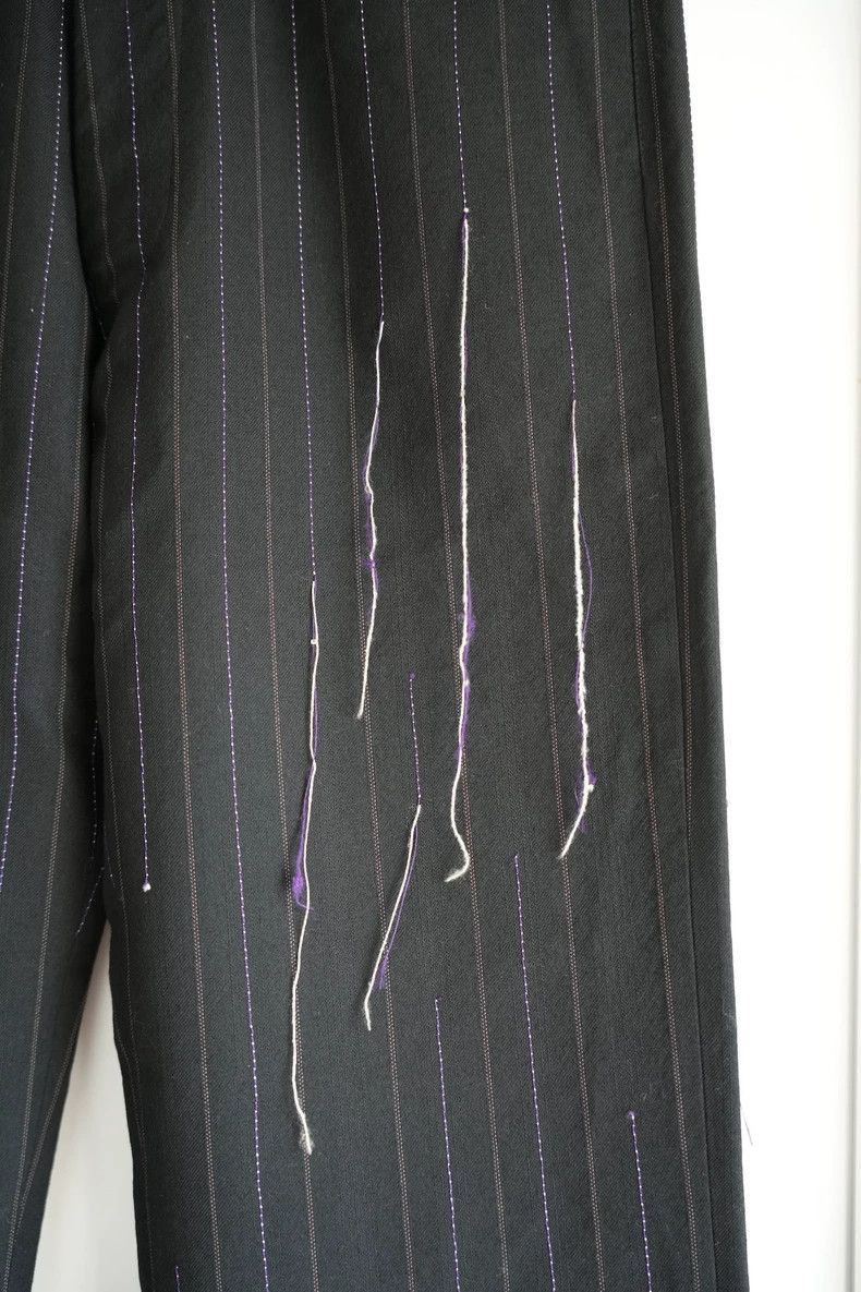 Yohji Yamamoto Yohji Yamamoto Yohji Yamamoto 03aw Striped Trousers Size US 40 / EU 56 - 4 Thumbnail