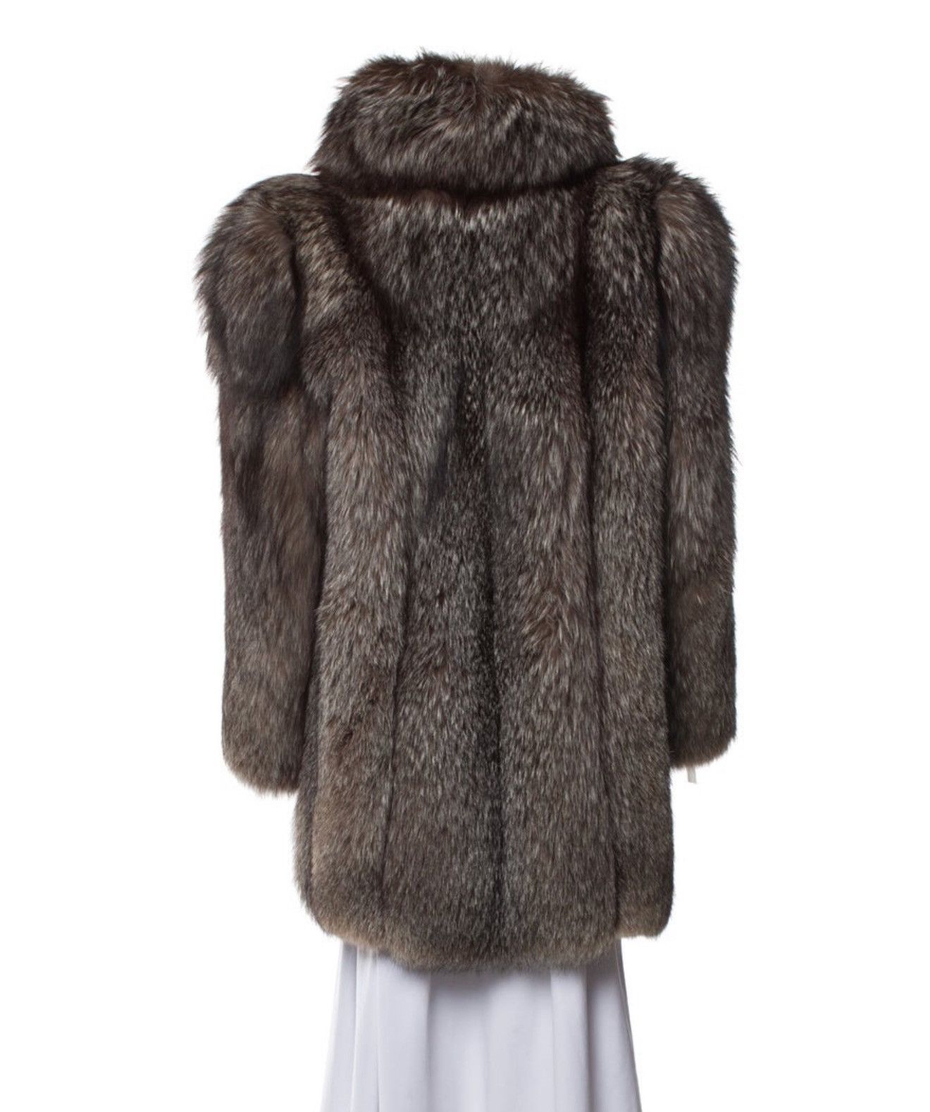 Revillon Fox Fur Coat Size L / US 10 / IT 46 - 2 Thumbnail