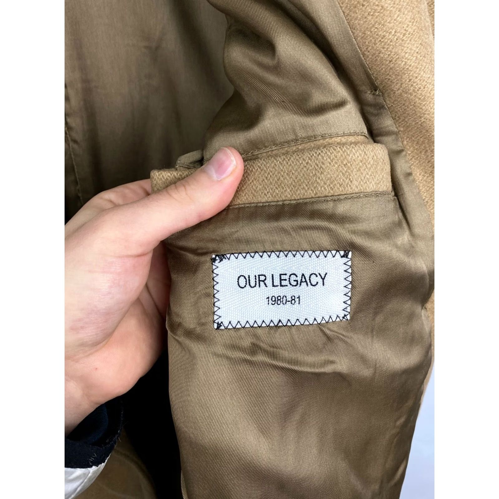 Our Legacy OUR LEGACY Wool Coat Jacket Size S Beige Retro Hype Y2K Men Coat Affordable Vintage Style Size US S / EU 44-46 / 1 - 7 Thumbnail