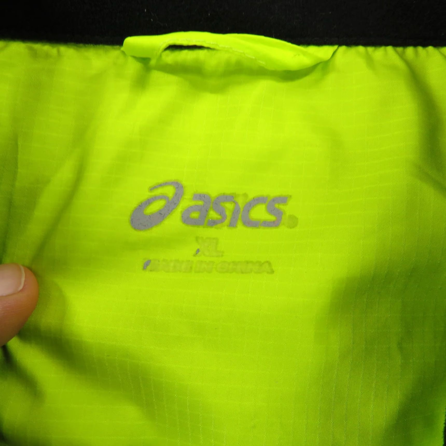 Asics ASICS Vest Mens XL New York City Marathon 2008 Runner Running High Vis HiViz Windbreaker Jacket Long Sleeve Zip Reflective Pockets Regular Size US XL / EU 56 / 4 - 6 Thumbnail