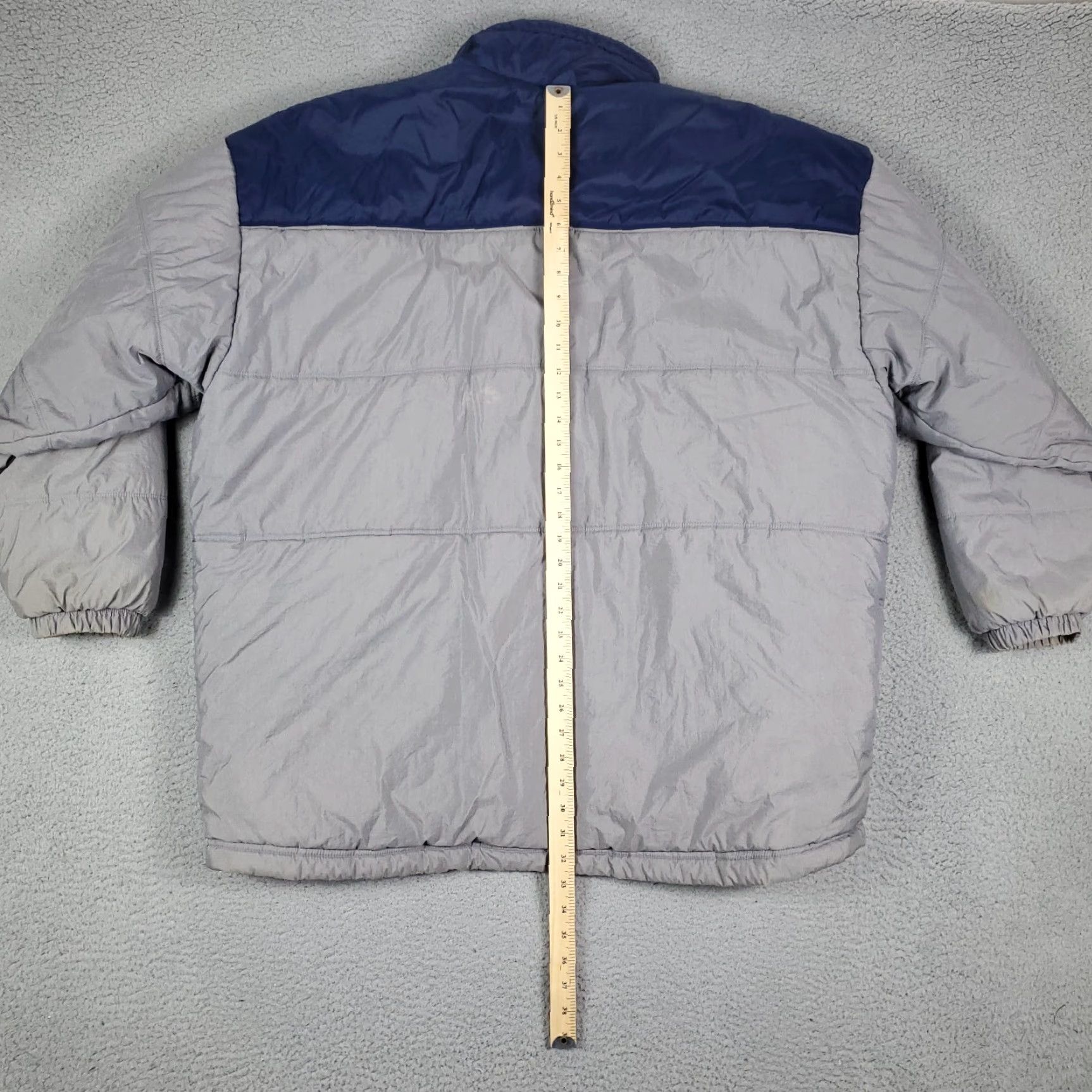Nike VINTAGE Nike Air Gray Blue Puffer Jacket Mens XL Full Zip Insulated Windproof 90s Sports Size US XL / EU 56 / 4 - 6 Thumbnail