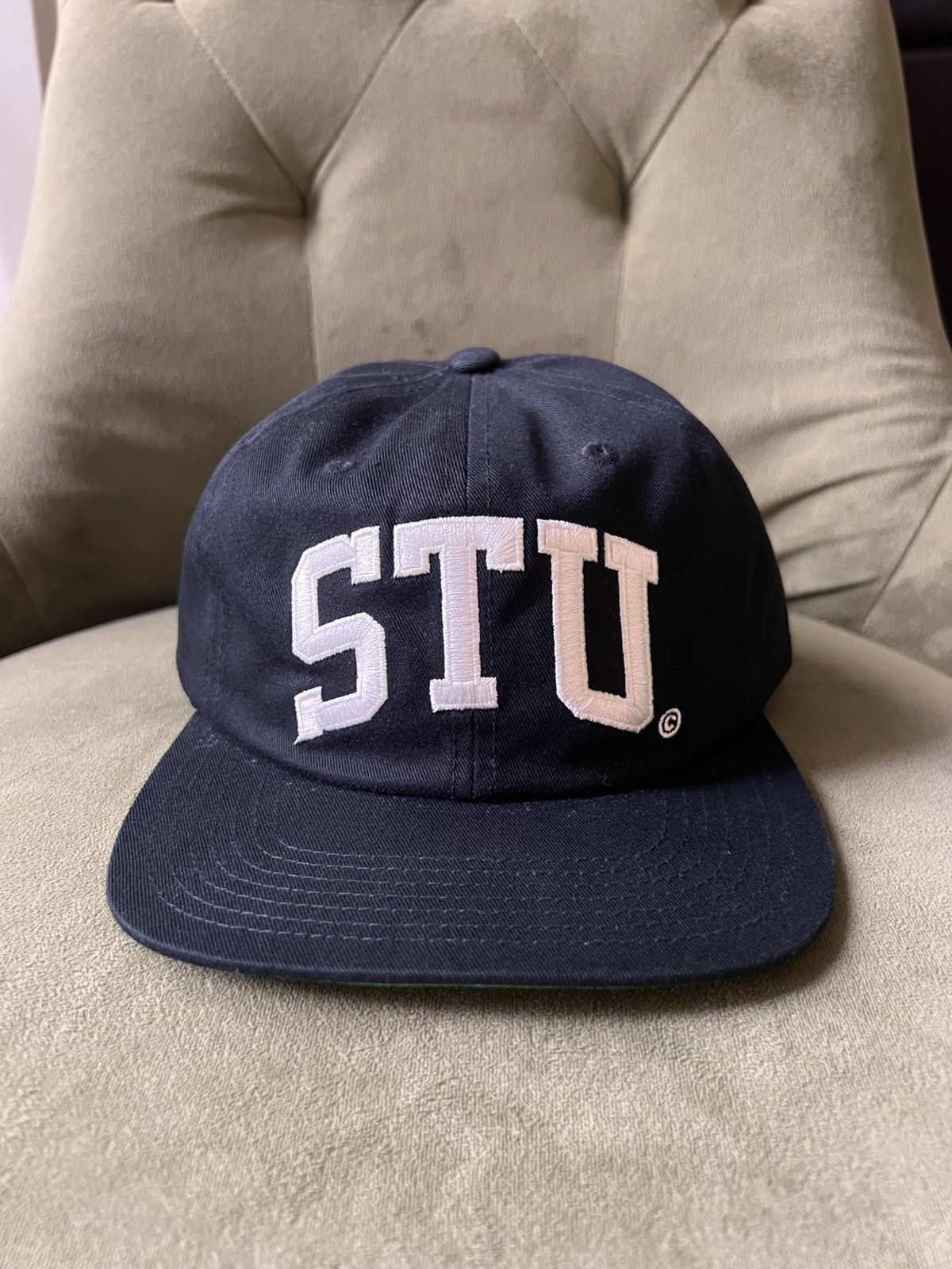 Stussy Stussy Mid-Depth Stu Arch Strapback Hat NEW | Grailed