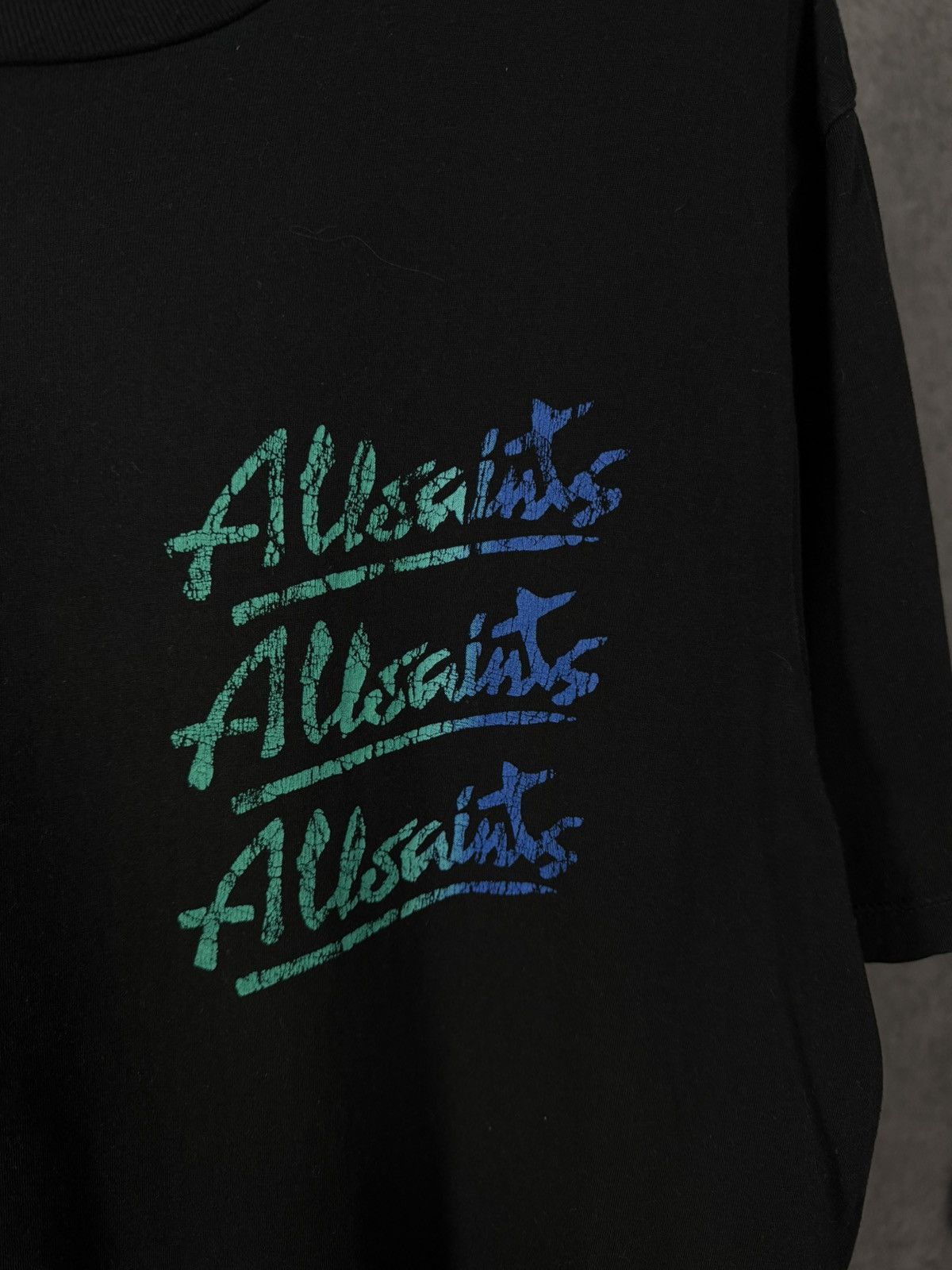 Allsaints Allsaints luxury designer overprinted tee Size US L / EU 52-54 / 3 - 4 Thumbnail