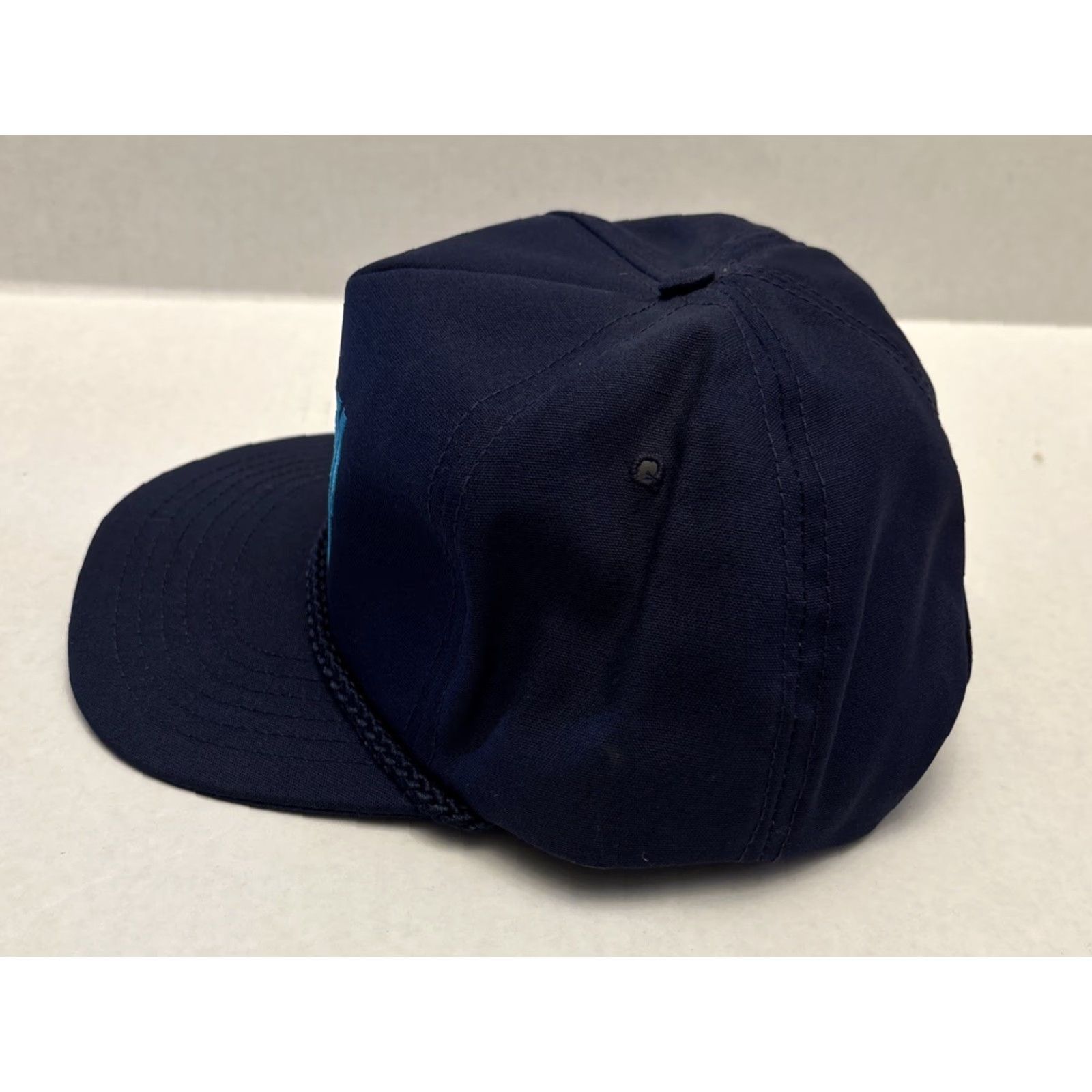 Vintage VINTAGE Vernon Wil Farm Hat Cap Snapback Adjustable Blue Unisex Adults Baseball Cap Cotton Twill Made in USA Size ONE SIZE - 4 Thumbnail