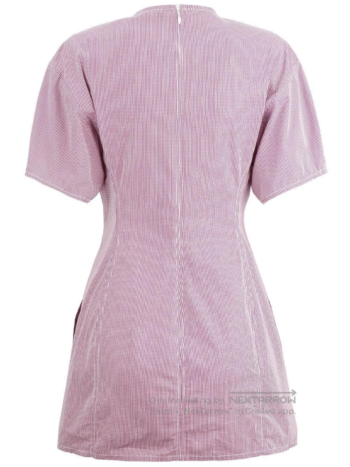 Celine Pink Checkered Dress from Old Celine. Size S / US 4 / IT 40 - 2 Thumbnail