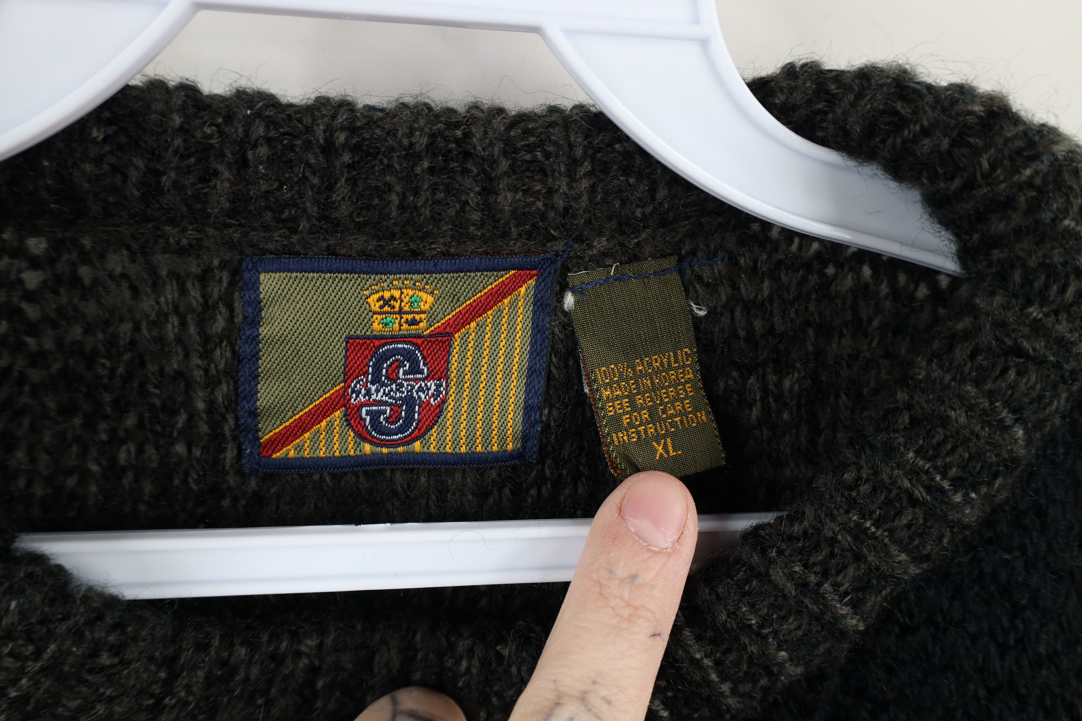 Vintage Vintage 80s Streetwear Chunky Cable Knit Crewneck Sweater Size US XL / EU 56 / 4 - 5 Thumbnail