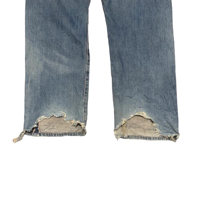 Edwin Vintage Edwin 505 Selvedge Straight Leg Jeans Distressed Size US 32 / EU 48 - 5 Thumbnail