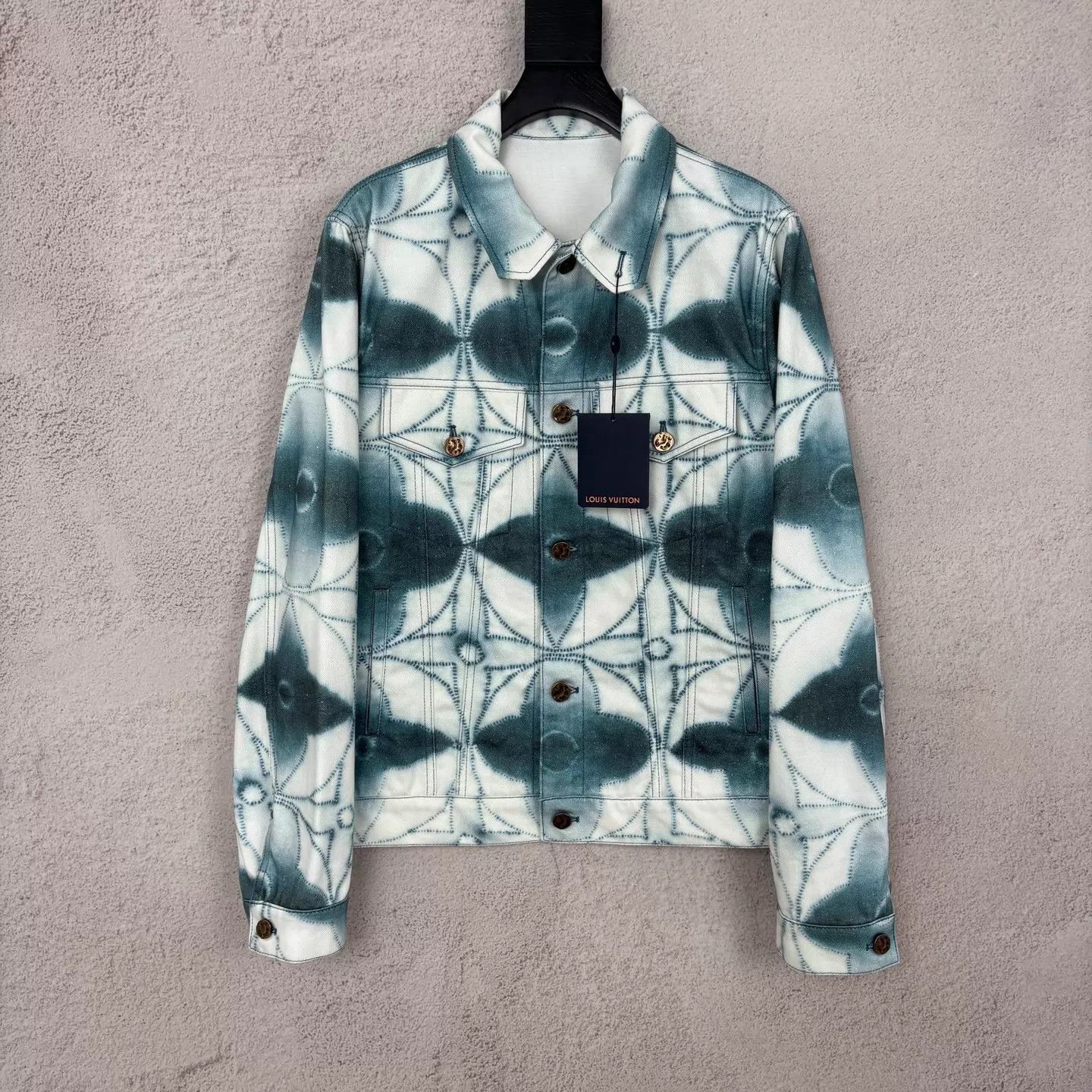 Louis Vuitton LV Tie-Dye Monogram Denim Jacket 50 New Size US M / EU 48-50 / 2 - 1 Thumbnail
