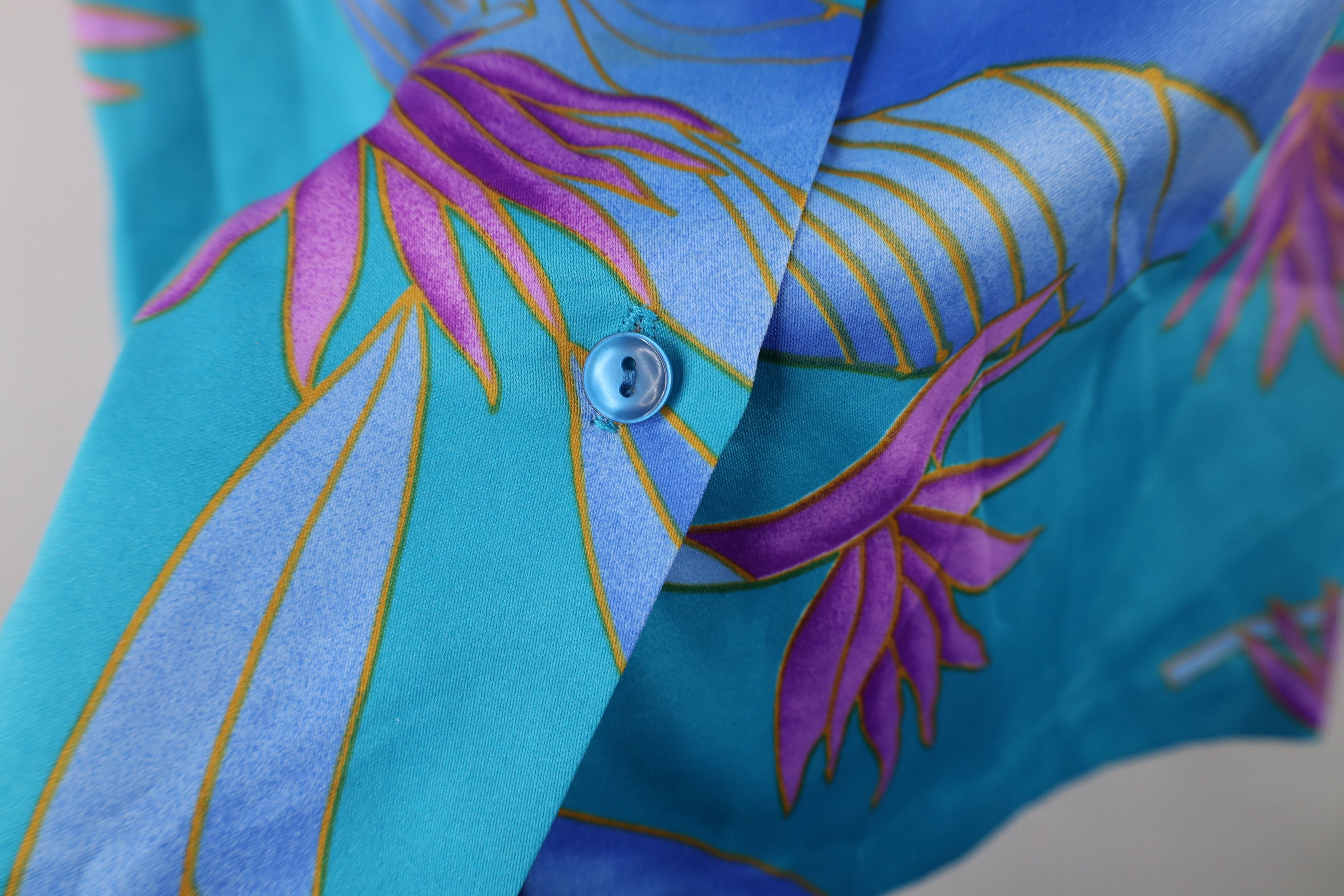 Vintage Vintage 70s Hilo Hatties Flower Hawaiian Button Shirt USA Size L / US 10 / IT 46 - 8 Thumbnail
