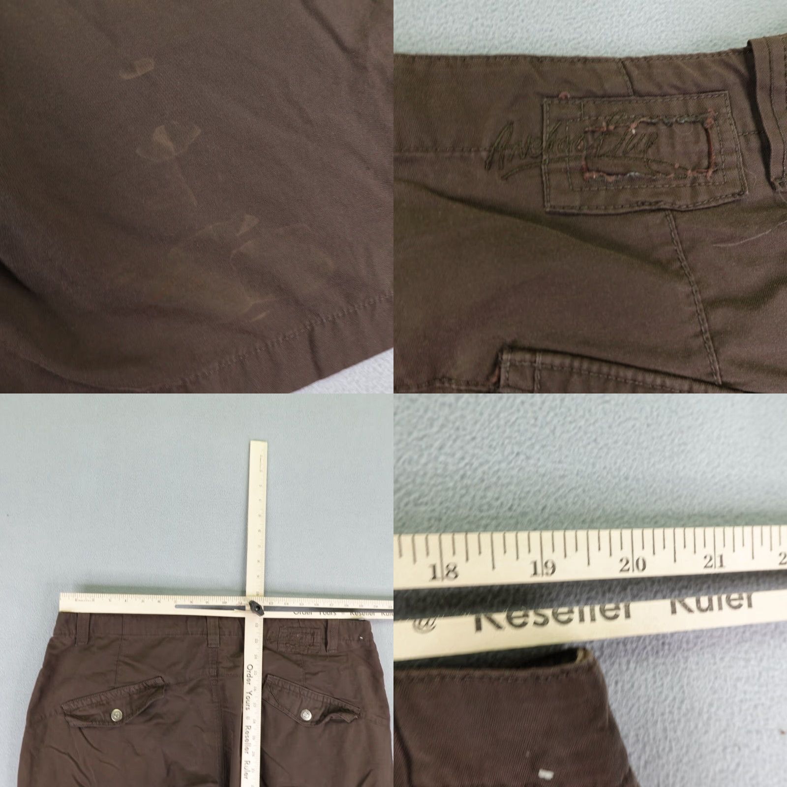 Anchor Blue VINTAGE Anchor Blue Cargo Shorts Mens 40 Brown Grunge 90s Casual Relaxed Fit Size US 39 - 8 Thumbnail