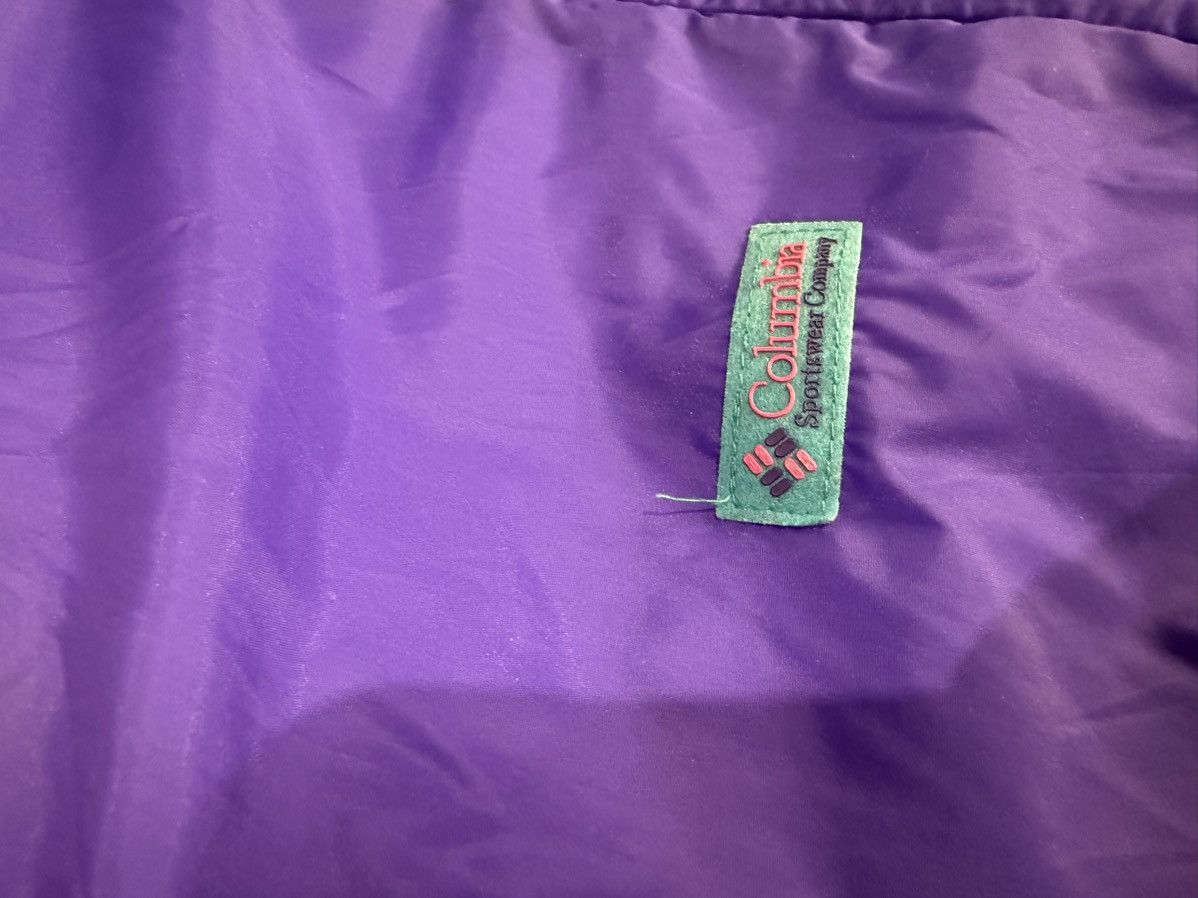 Columbia Vintage Columbia 90s Reversible Bomber Jacket Purple/Teal M Size M / US 6-8 / IT 42-44 - 9 Thumbnail