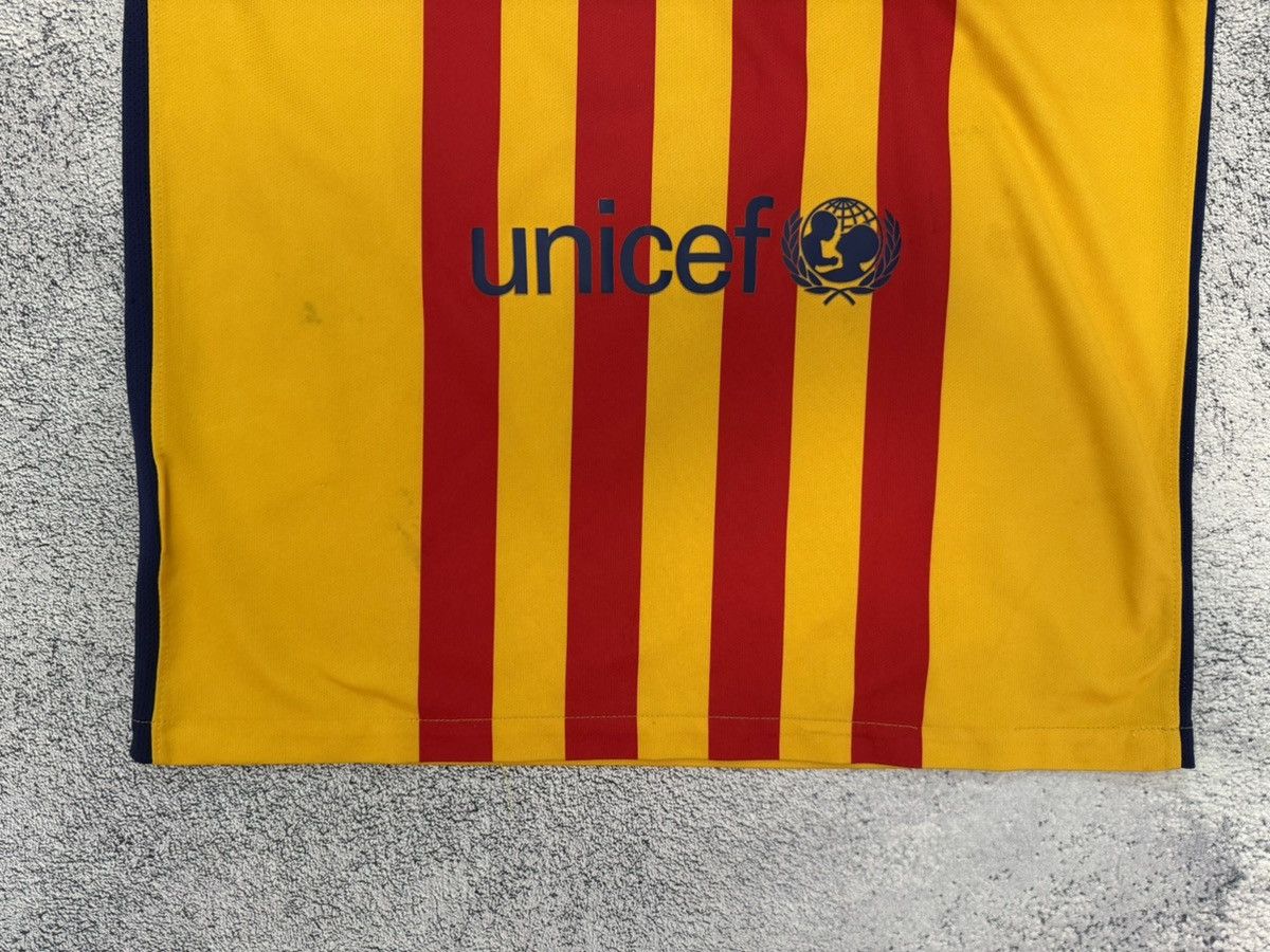 Nike Nike Barcelona 2015 Away Jersey Yellow Shirt MenM 658785-740 Size US M / EU 48-50 / 2 - 8 Thumbnail