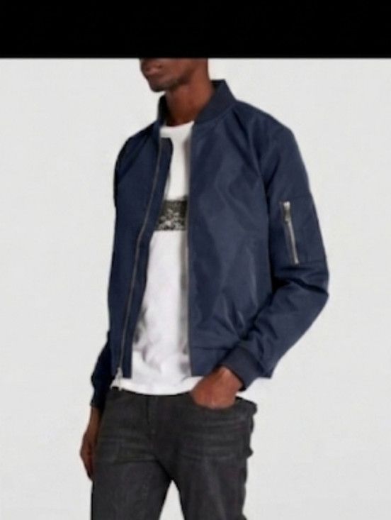 7 For All Mankind 7 For All Mankind Tech Series Bomber Jacket Navy Blue XXL Size US XXL / EU 58 / 5 - 2 Thumbnail