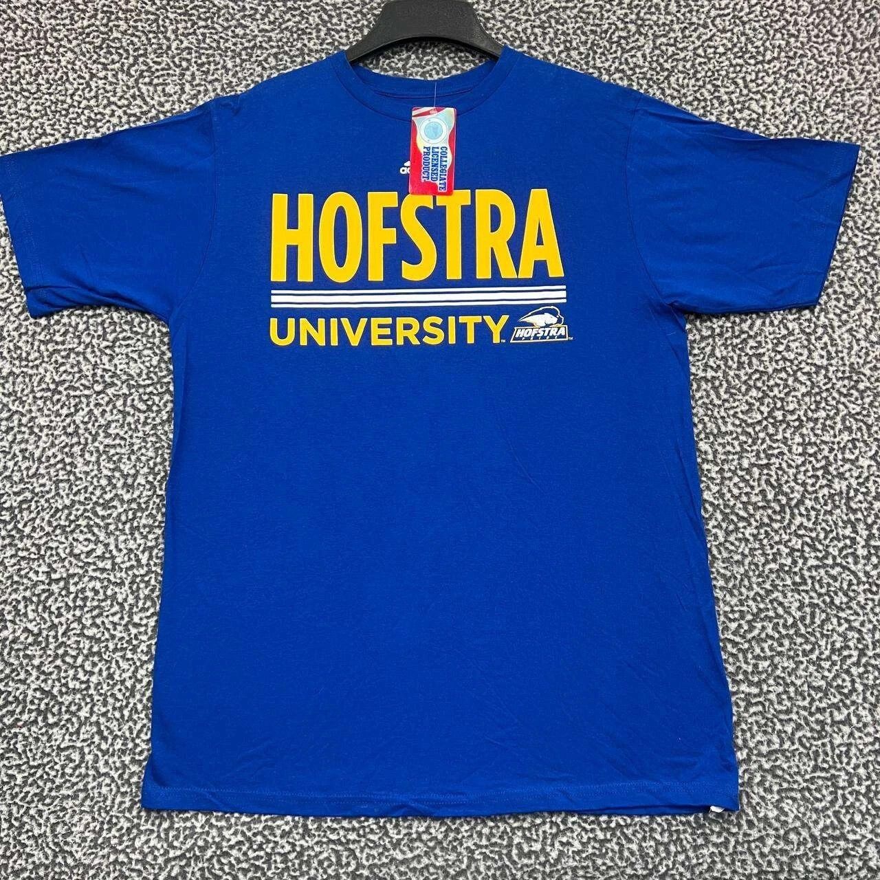 Adidas Hofstra University Shirt Men Short Sleeve Crew Neck New L Size US L / EU 52-54 / 3 - 1 Thumbnail