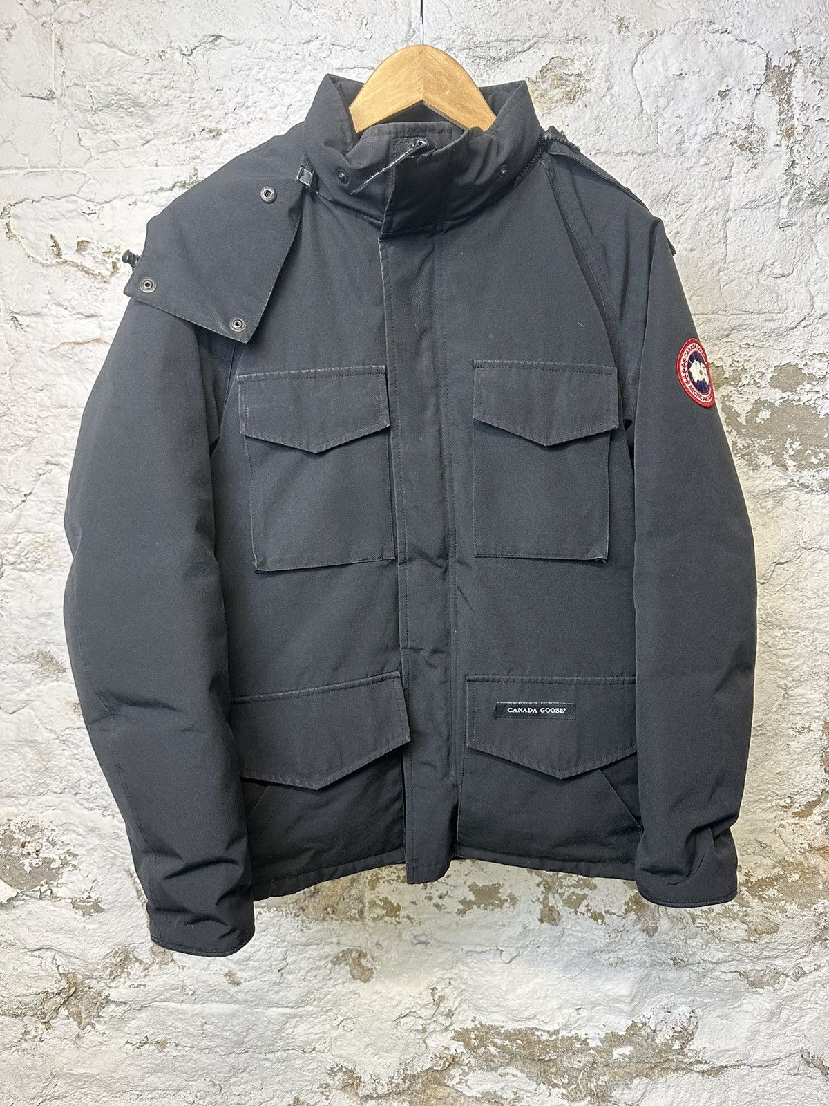 image of Canada Goose Constable Black Down Parka Jacket Size S, Men's