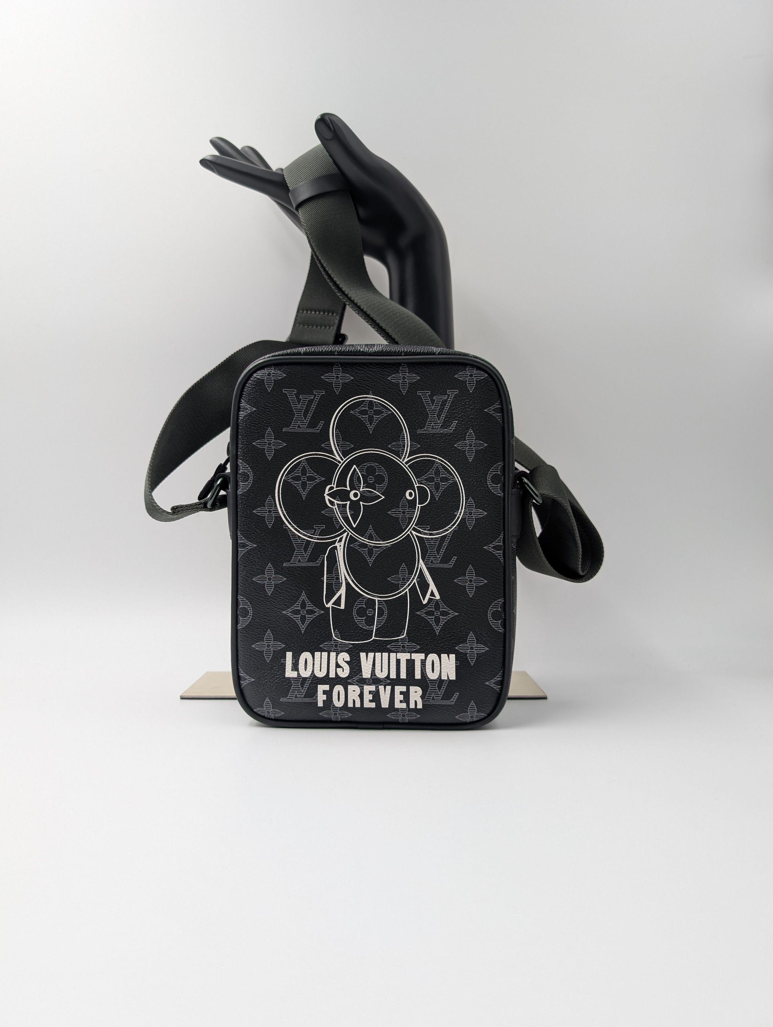 Louis Vuitton PM Danube Monogram Vivienne Eclipse Black Crossbody Bag Size ONE SIZE - 1 Thumbnail