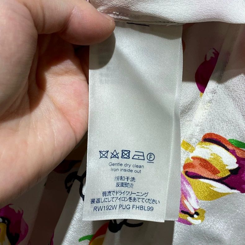 Louis Vuitton Louis Vuitton Tulip flower printed mulberry silk shirt Size XXS / US 00 / IT 34 - 4 Thumbnail