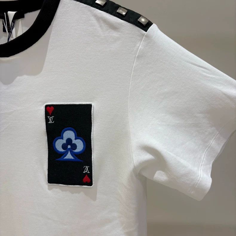 Louis Vuitton Louis Vuitton White playing card short sleeve Size S / US 4 / IT 40 - 4 Thumbnail