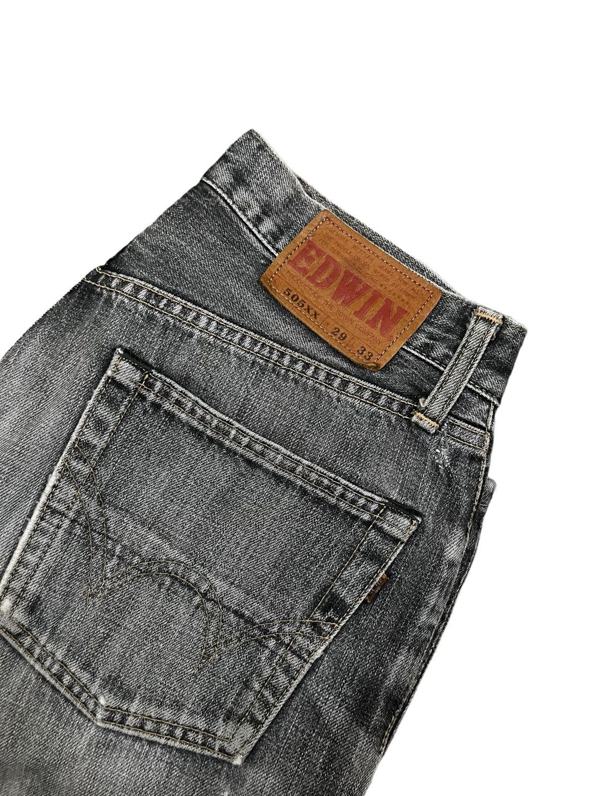 14th Addiction × Edwin Vintage Edwin Black Faded Distressed Loose Fit Jeans Size US 28 / EU 44 - 10 Thumbnail