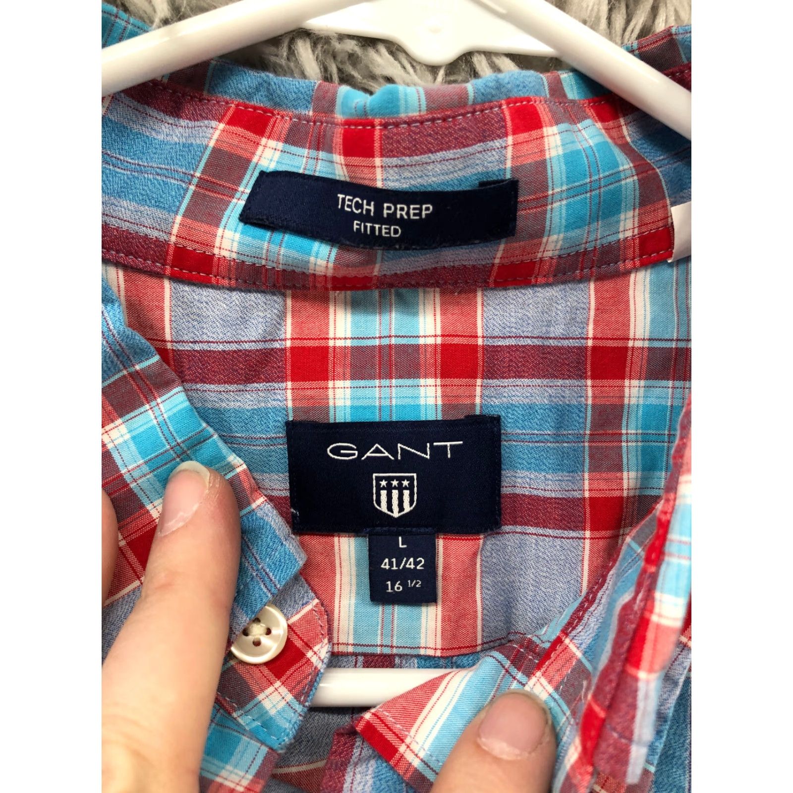 Gant GANT Shirt L Mens Multicolor Striped Long Sleeve Button Down Collar Size US L / EU 52-54 / 3 - 4 Thumbnail