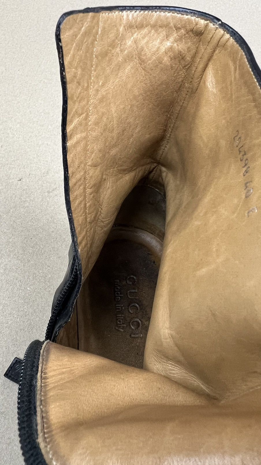Gucci GUCCI Boots Ankle Leather Shoes HORSEBIT Side Zip Black Mens Size US 6.5 / EU 39-40 - 16 Thumbnail