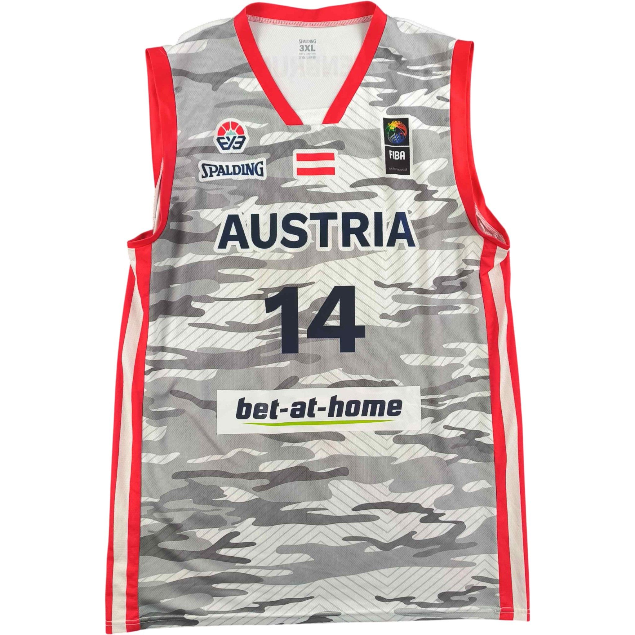Spalding Austria Kaltenbrunner Spalding basketball jersey size 3XL Size US XXL / EU 58 / 5 - 1 Thumbnail