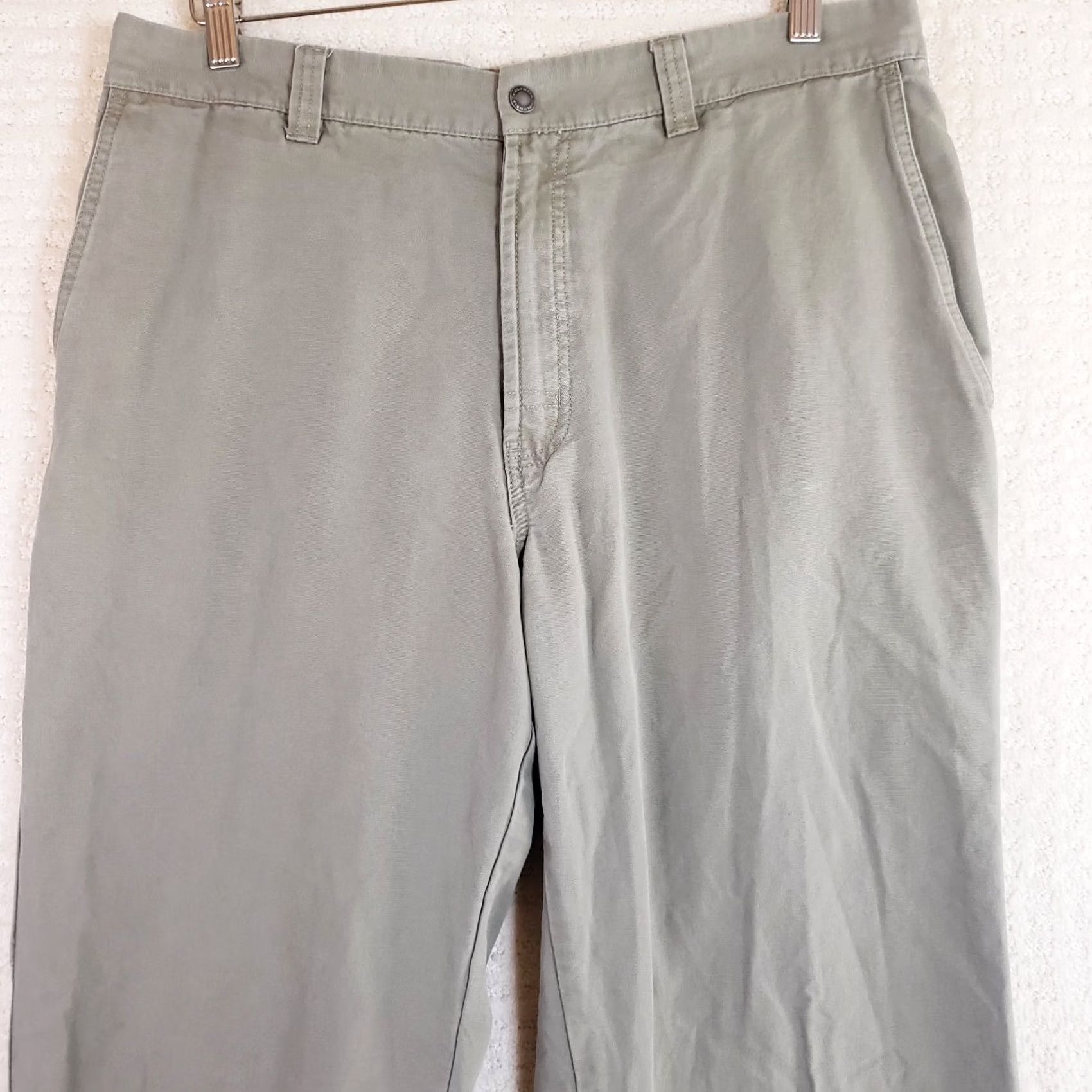 Vintage Columbia Granite Cloth Outdoor Work Utility Pants Mens 34X30 Grayish Green Stone? Size US 34 / EU 50 - 3 Thumbnail