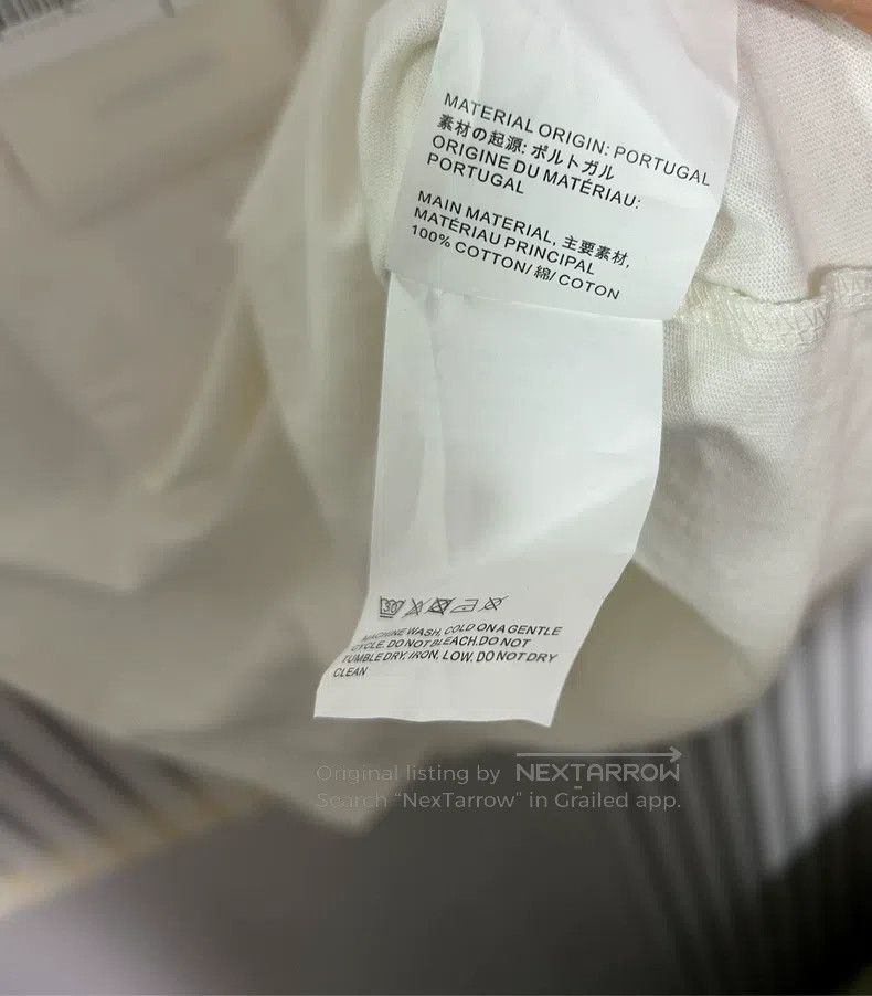 Our Legacy Our Legacy White Short Sleeve T-Shirt with Red Print Desig Size US S / EU 44-46 / 1 - 5 Thumbnail